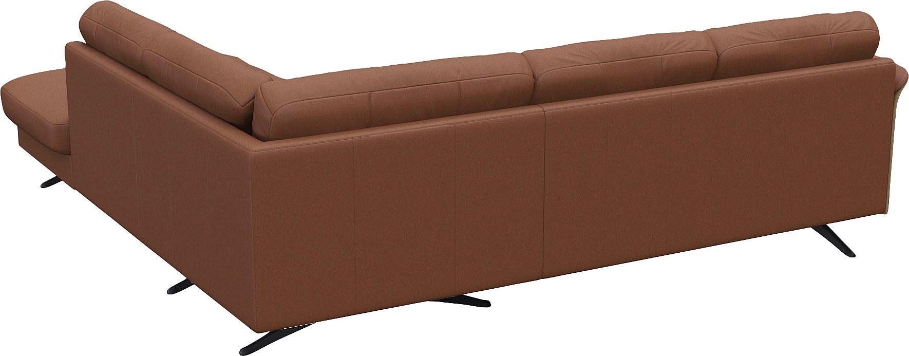 FLEXLUX Hoekbank Glow, super comfortabel door hoogwaardige zitconstructie met binnenvering, L-vorm