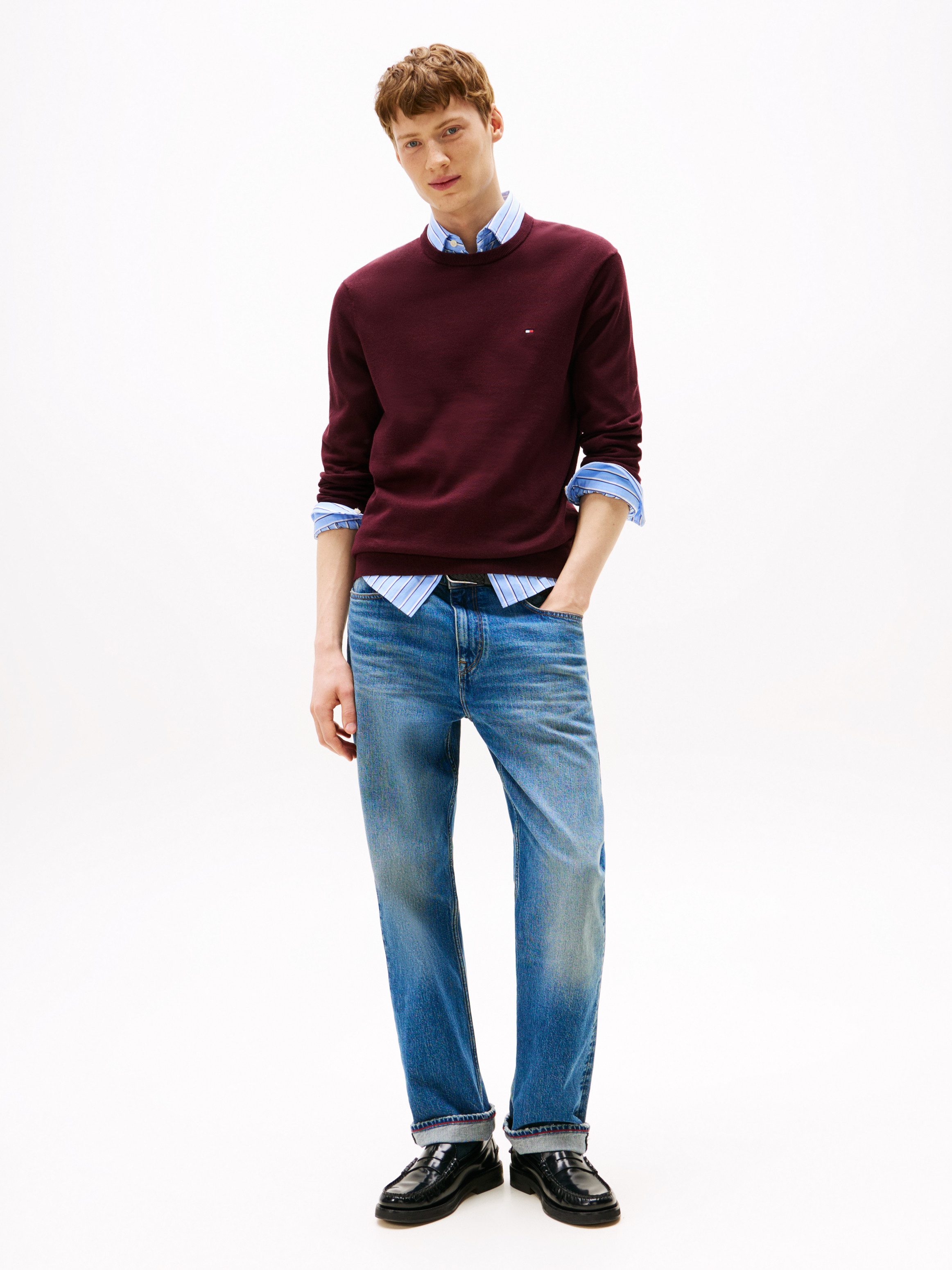 Tommy Hilfiger Trui met ronde hals ESSENTIAL COTTON CREW NECK