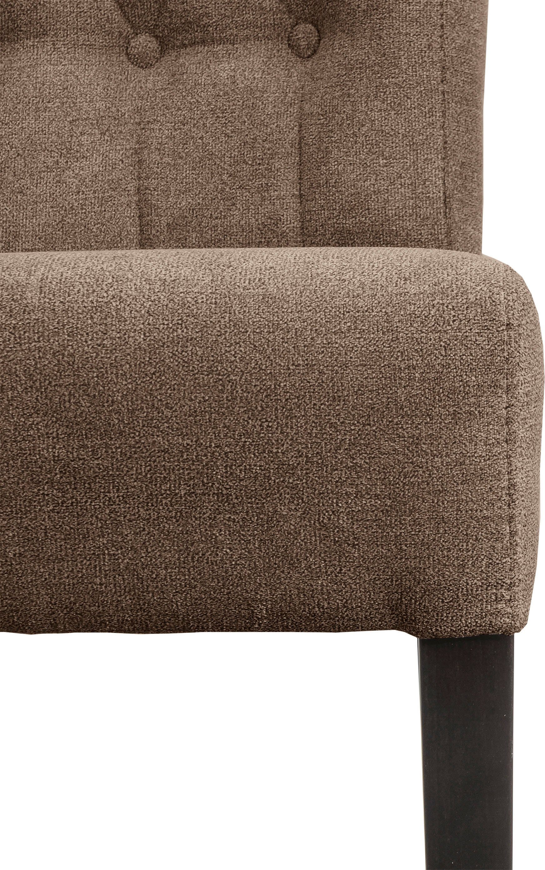 Home affaire Eetkamerstoel Queen BESTSELLER Gestoffeerde stoel met knoopdetails, set van 2, 4 of 6