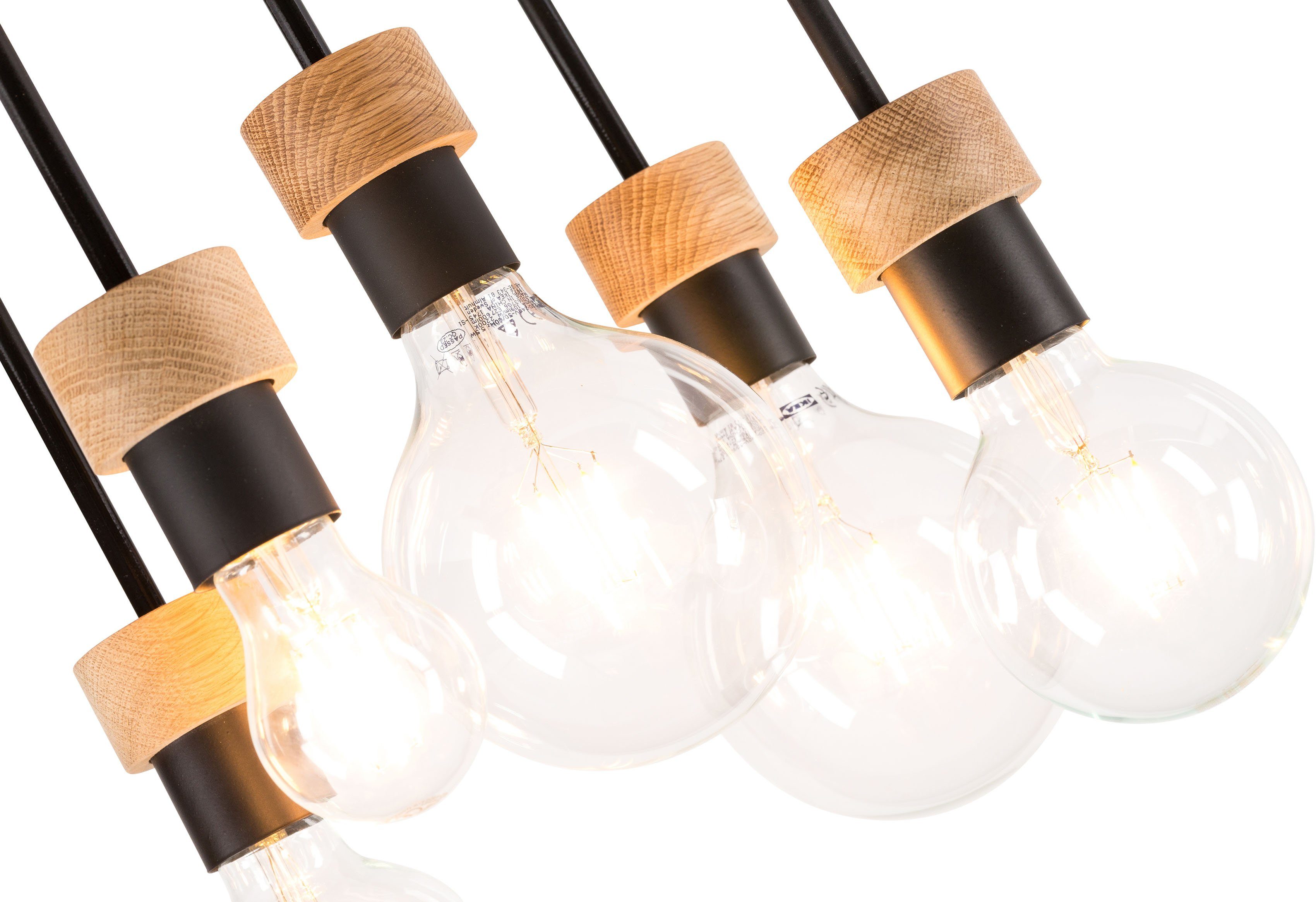 BRITOP LIGHTING Plafondlamp CHANDELLE Natuurproduct van eikenhout, duurzaam met FSC®-certificaat (1 stuk)