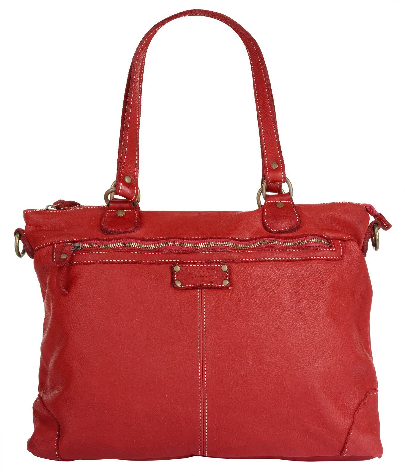 Cluty Shopper echt leer, made in italy