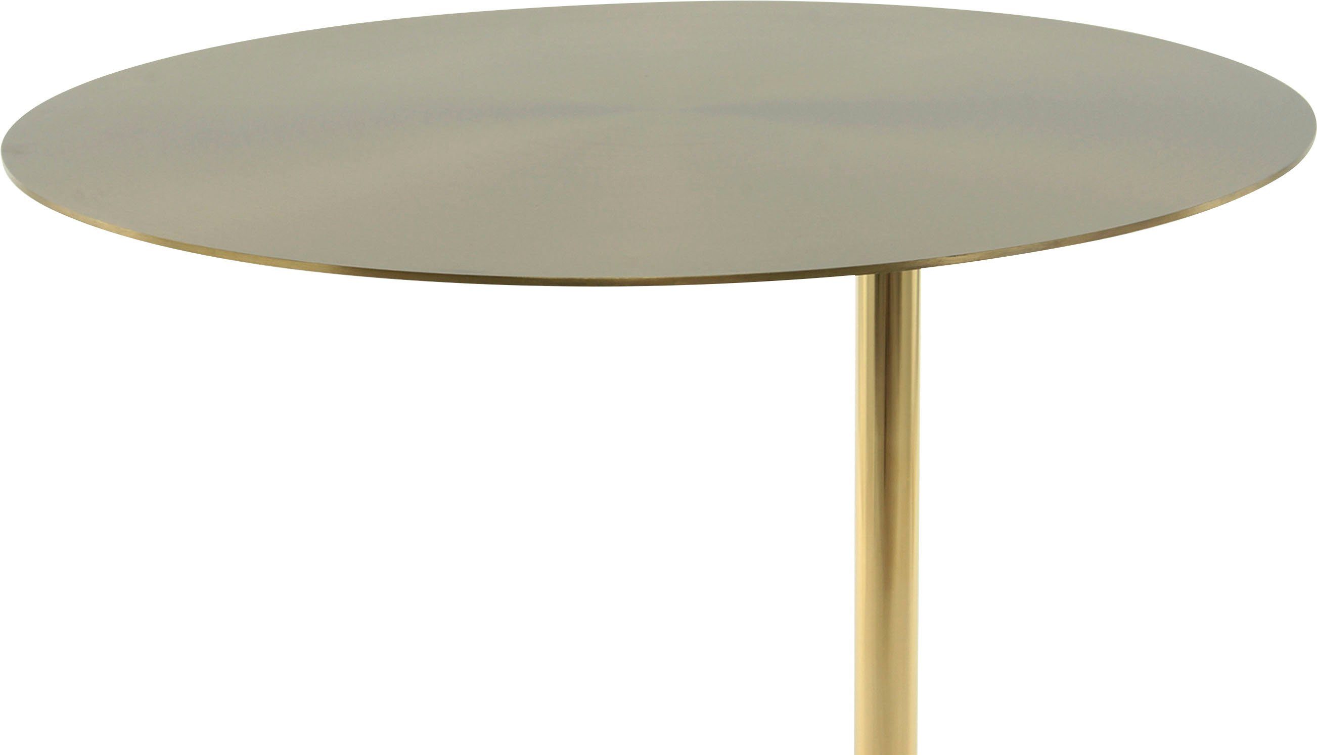 Kayoom Bijzettafel Rocio, opvallend design, stabiele marmeren sokkel opvallend frame, stabiele marmeren voet, gemarmerde glazen plaat (1 stuk)