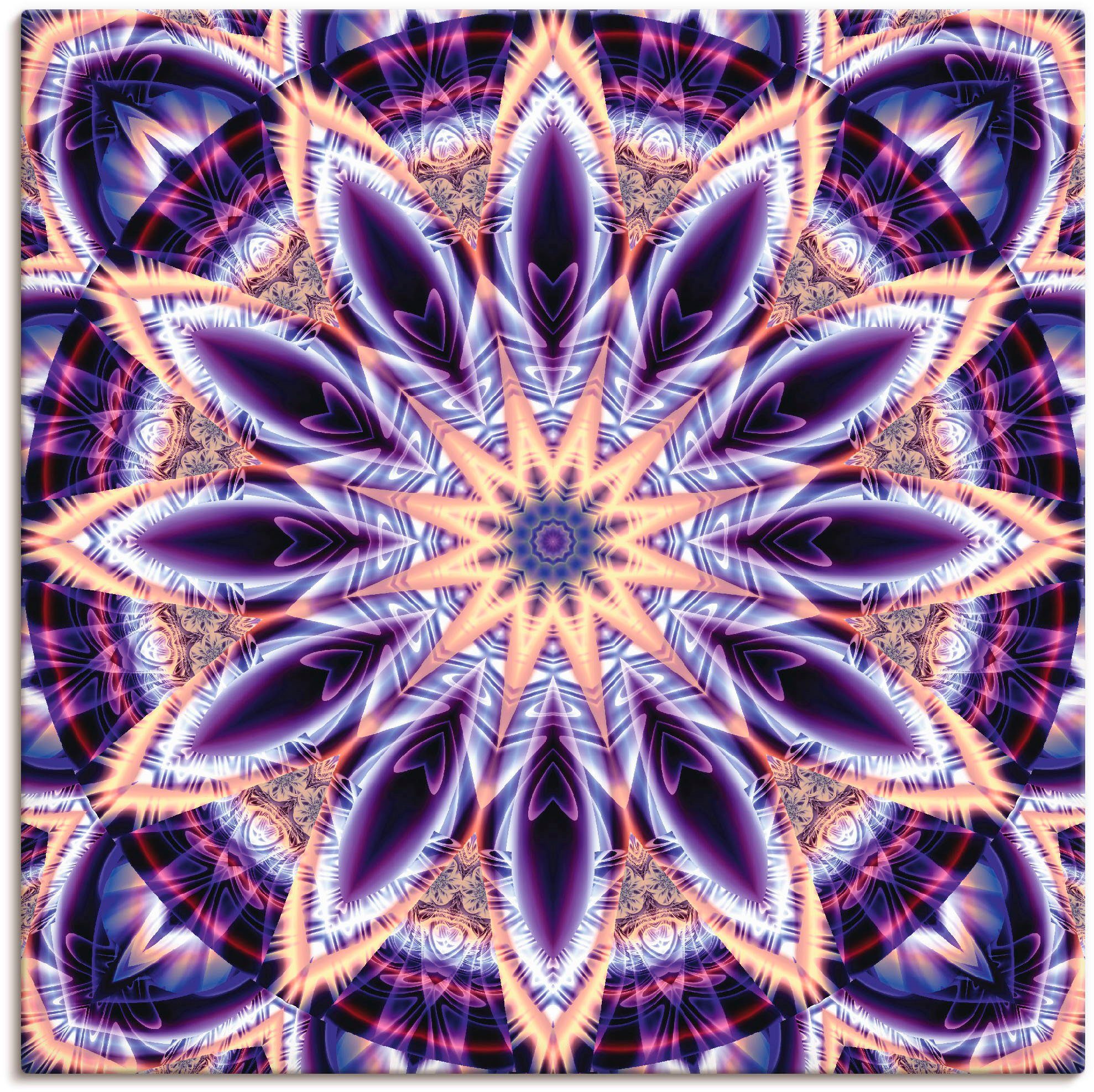 Artland artprint Mandala Stern lila