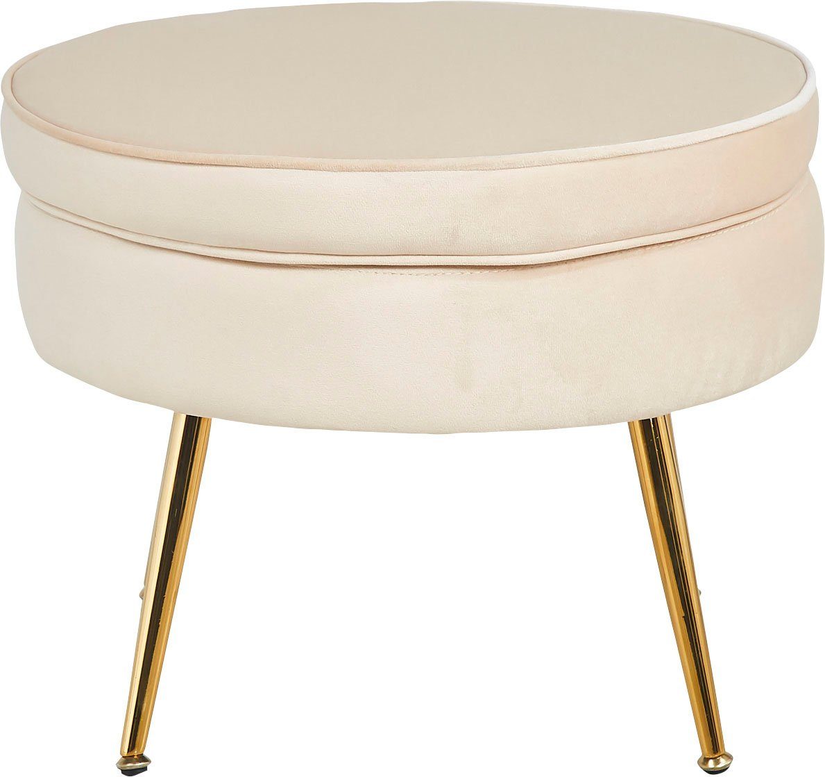 SalesFever Hocker Clam met hoog zitkussen