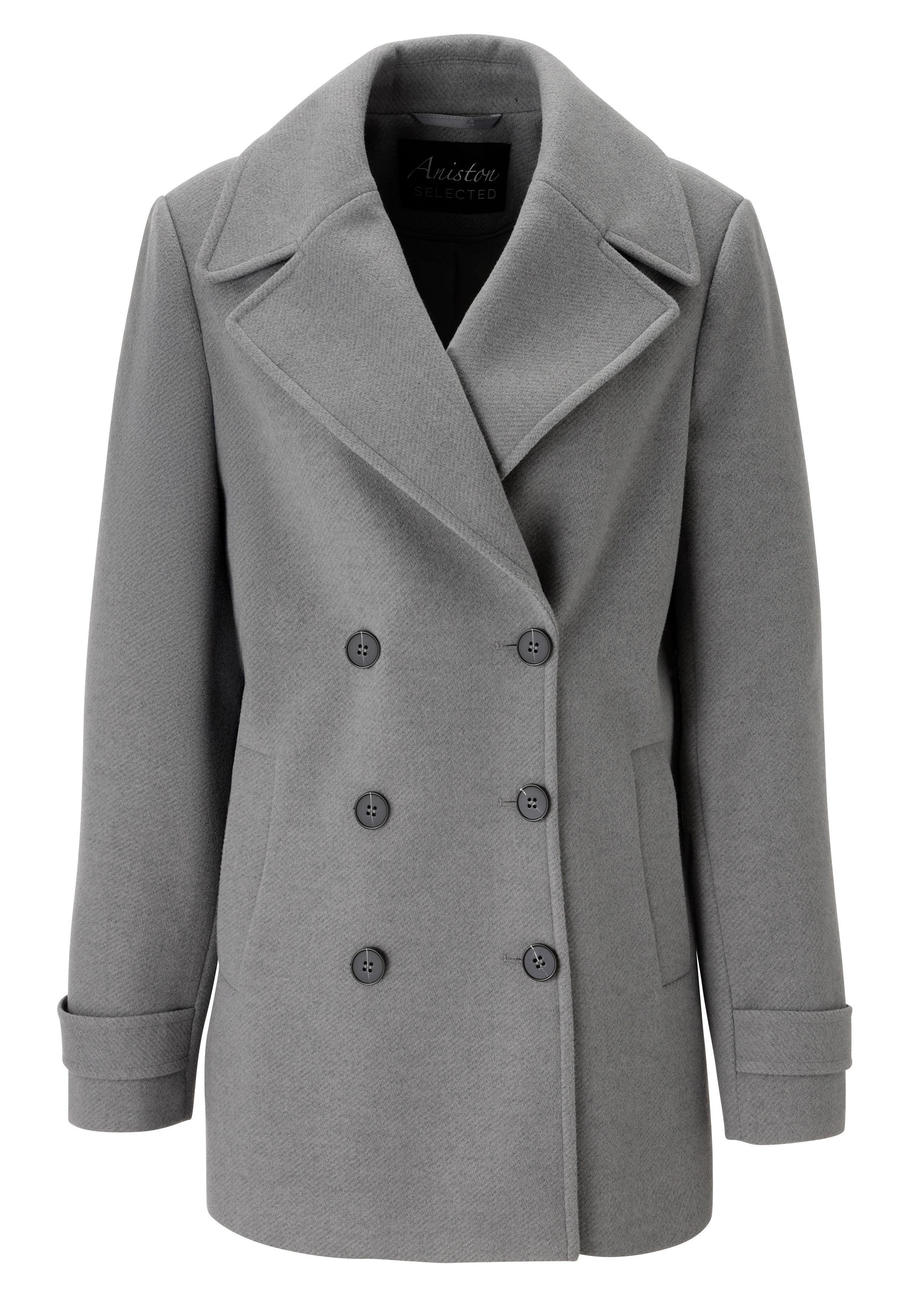Aniston SELECTED Caban met brede reverskraag - nieuwe collectie