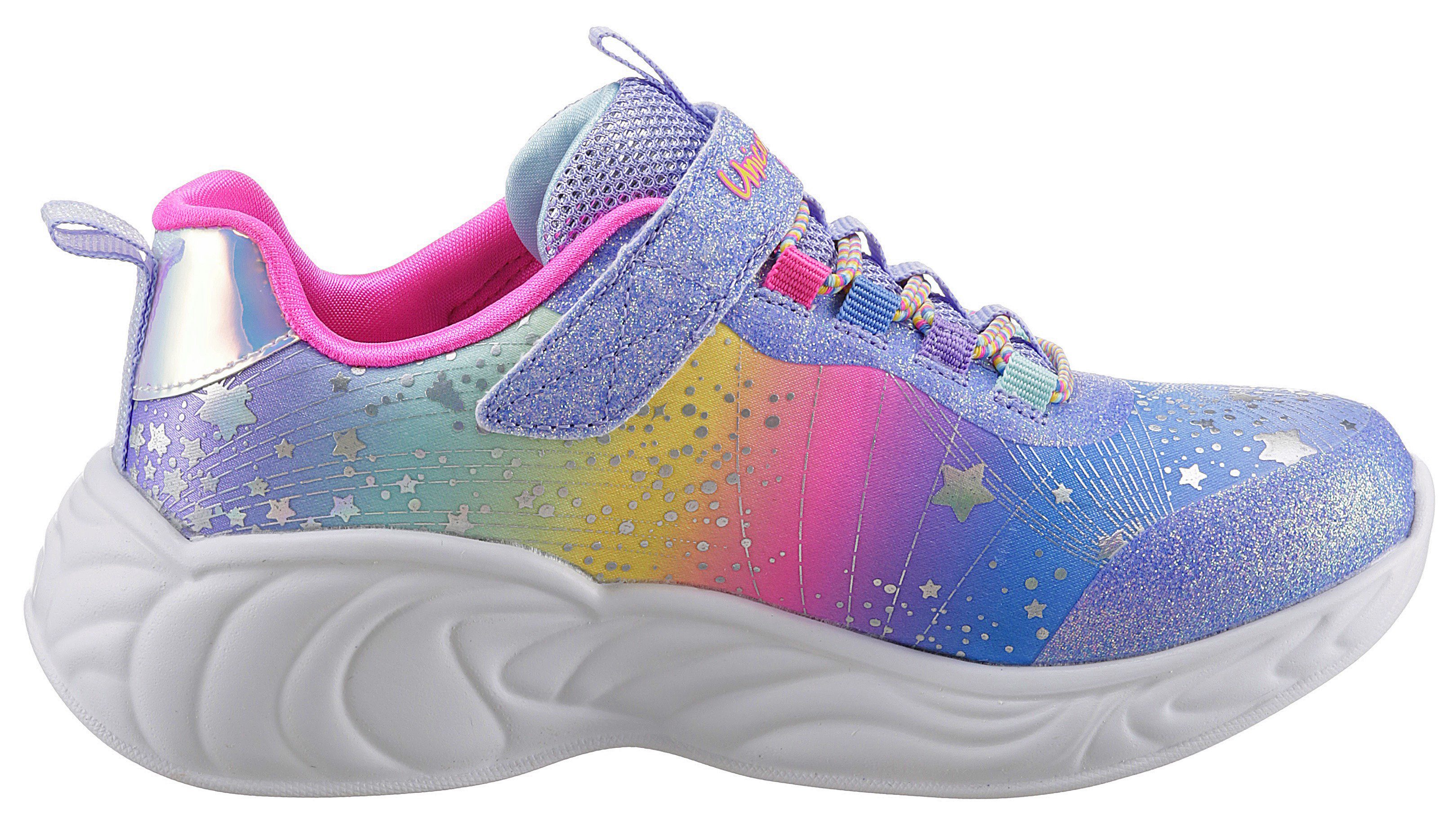 Skechers Sneakers UNICORN DREAMS- , gepolsterde binnenzool, vrijetijdsschoen, maat sjabloon te downloaden