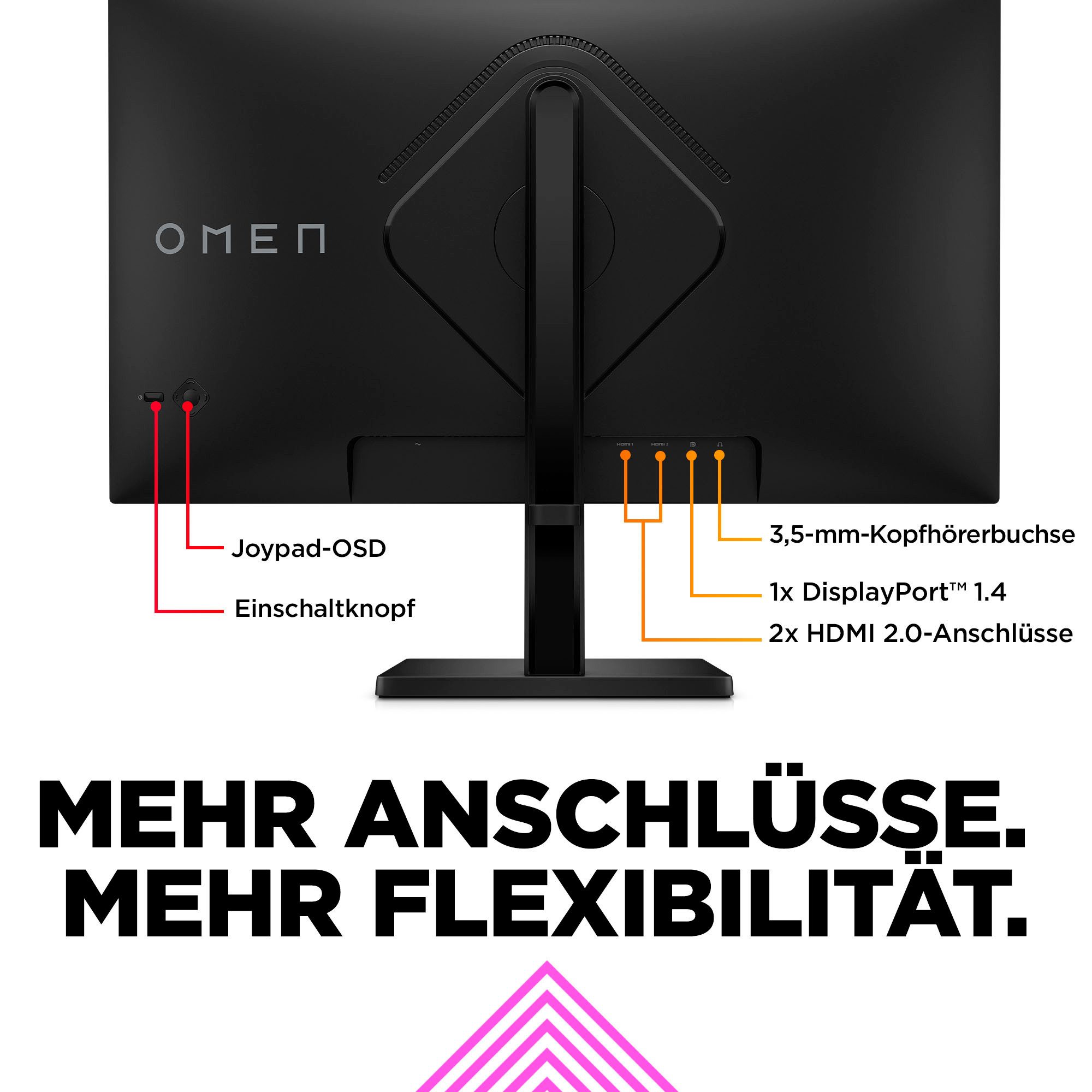 HP Gaming-monitor OMEN 27 G2 (HSD-0155-A), 69 cm / 27", Full HD
