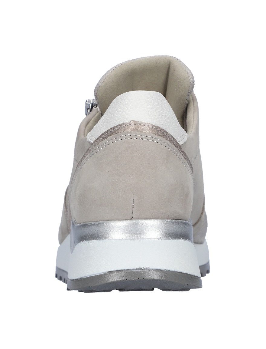 Waldläufer Sneakers met sleehak Hiroko , veterschoenen, vrijetijdsschoen, lage schoen, contrasterende afwerking, breedte h