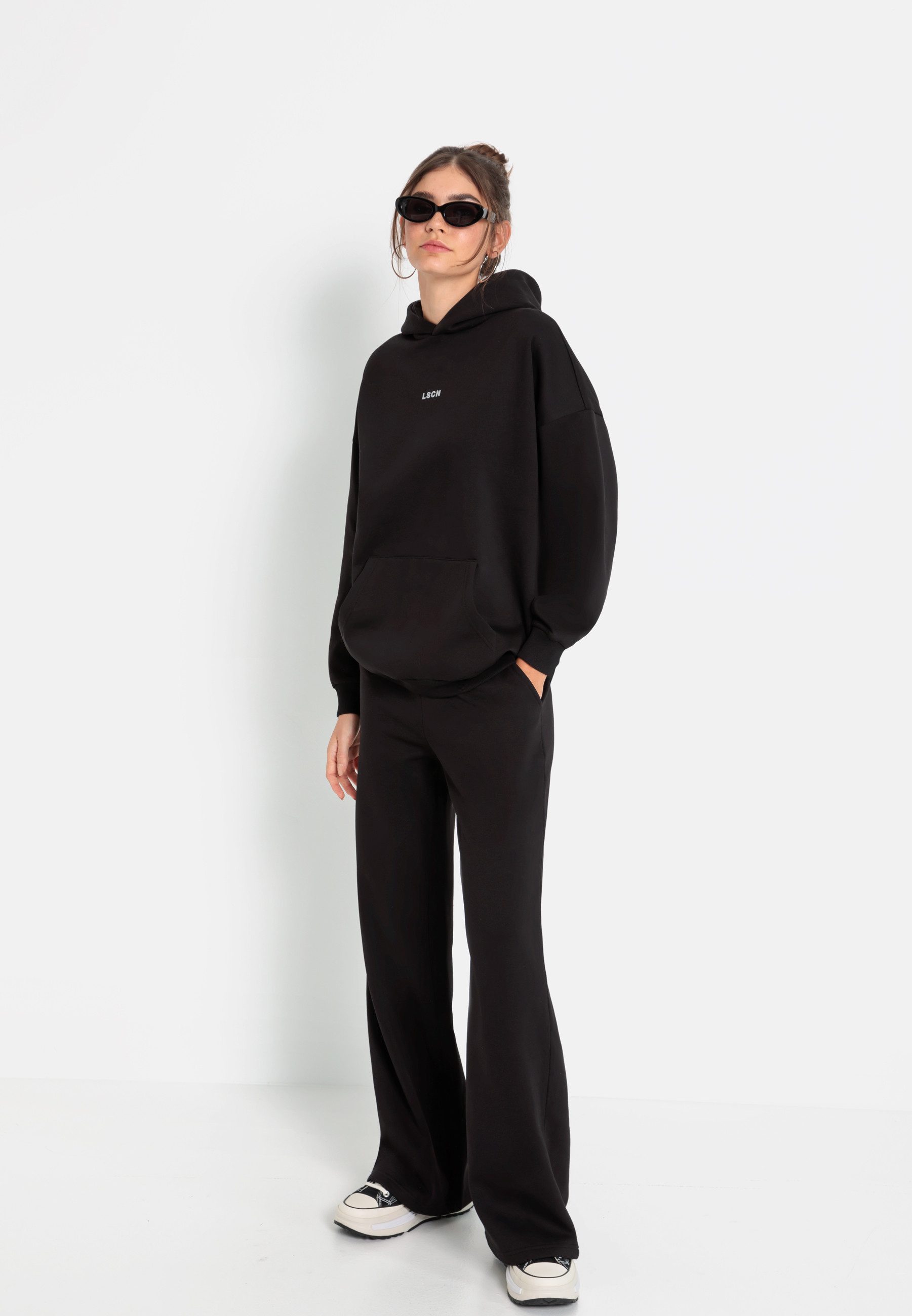 LSCN by LASCANA Hoodie met opgezette kangoeroezak