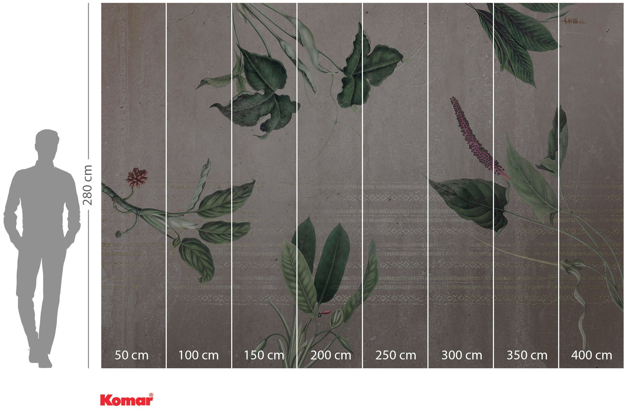 Komar Vliesbehang Digitale print vlies - Tropic Concrete - Afmeting 400 x 280 cm