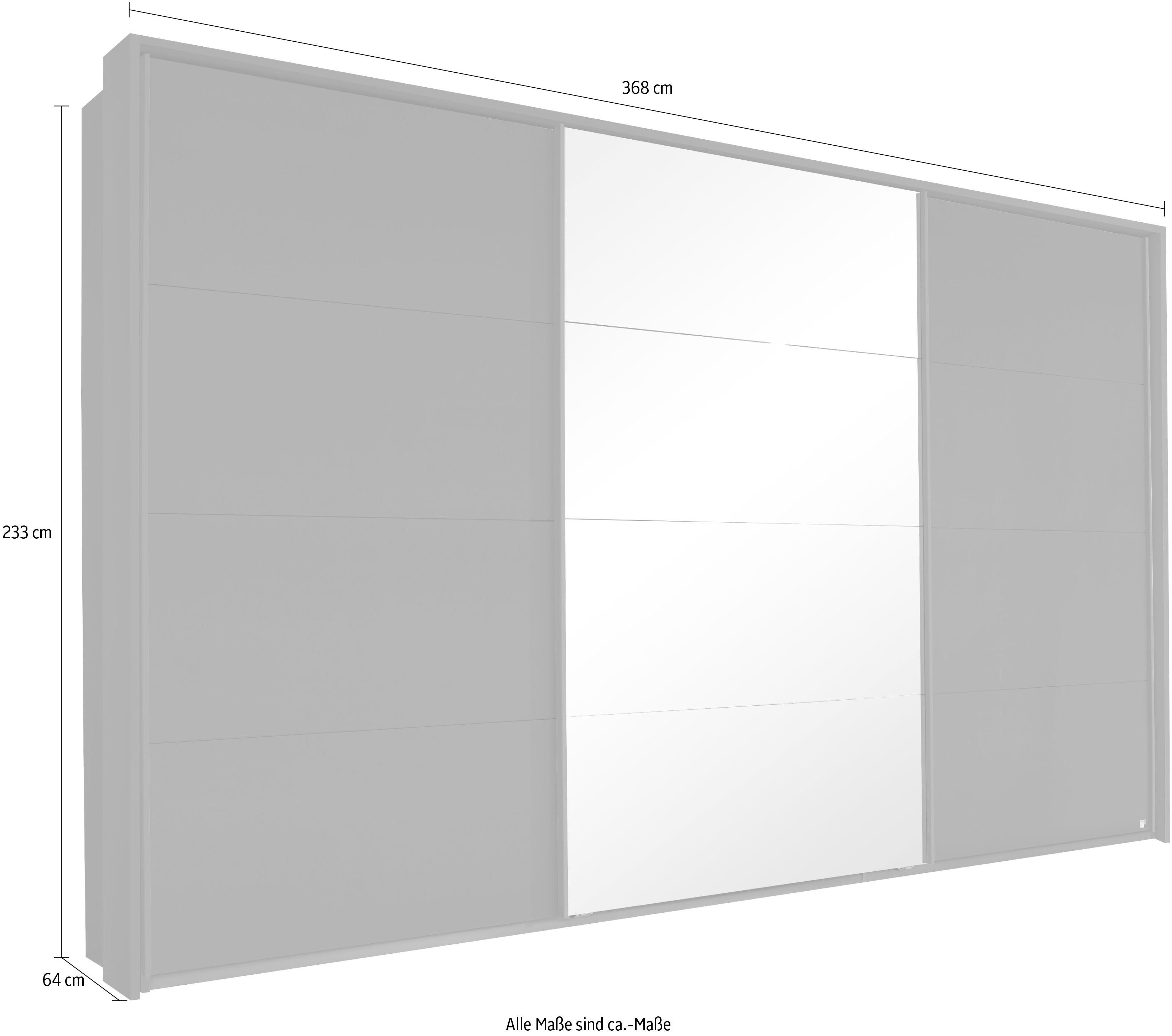 rauch Zweefdeurkast Kledingkast Kast Garderobe Slaapkamerkast TUBONA met uitgebreide binneninrichting en passe-partout made in germany
