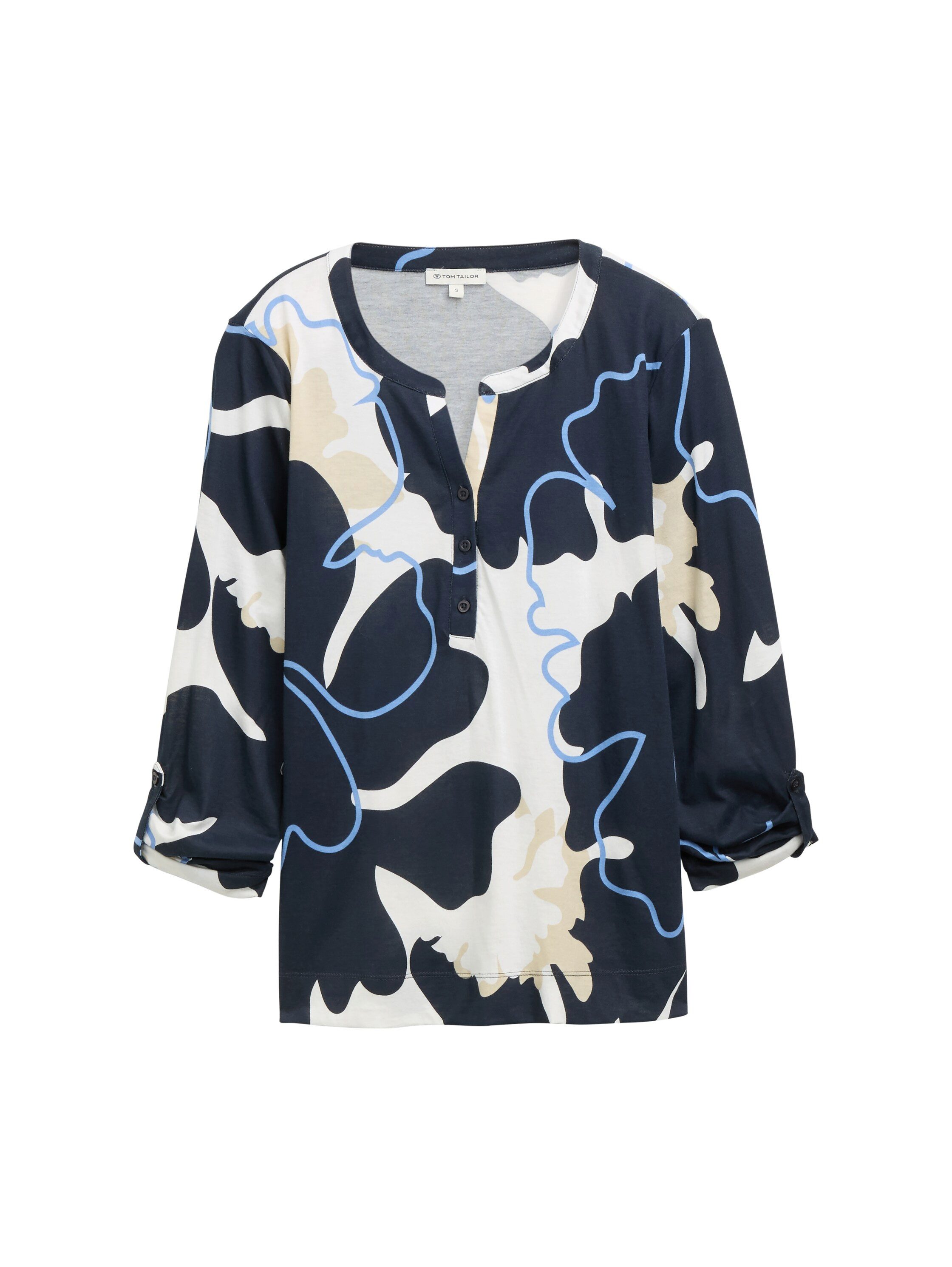 Tom Tailor Shirt met lange mouwen met print all-over