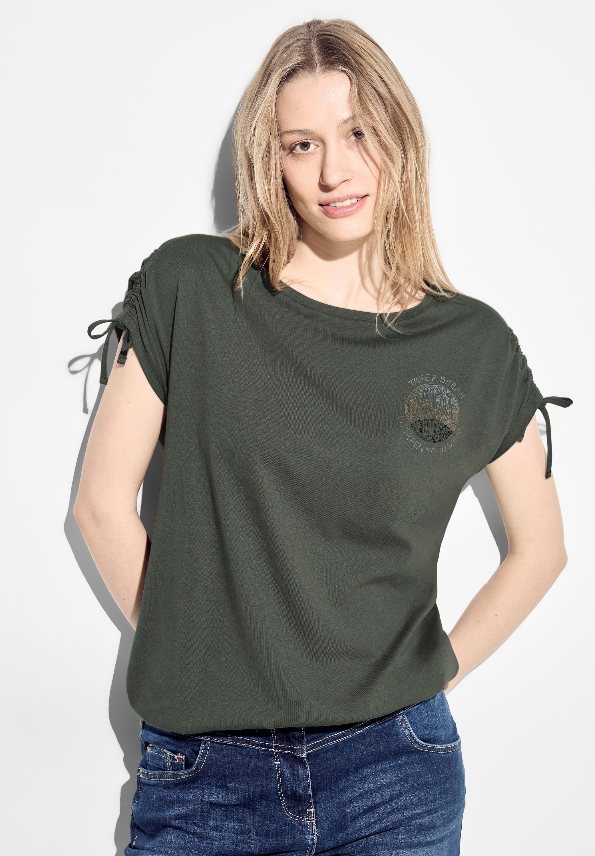 Cecil T-shirt met ruches