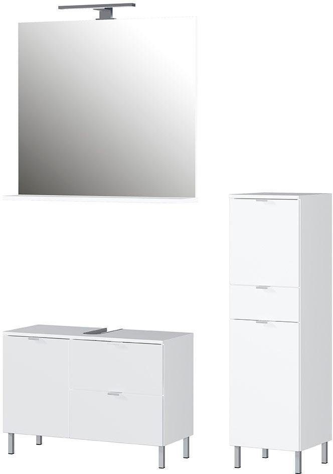 GERMANIA Badkamerserie GW-Mauresa (set, 3-delig) badmeubelsets wit