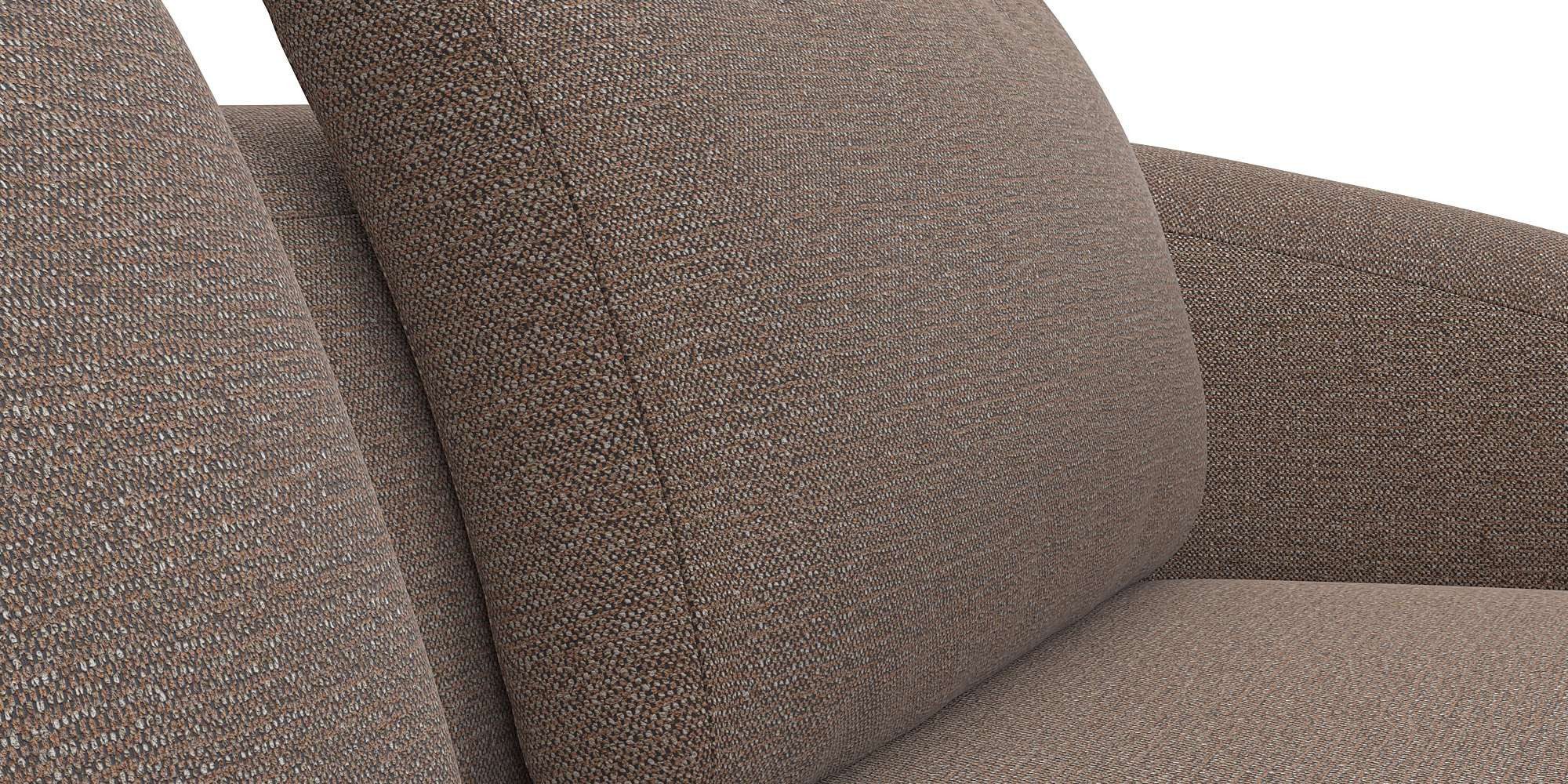 FLEXLUX Zithoek Torino, rond, L-vorm, bankhoek met recamière, longchair-sofa
