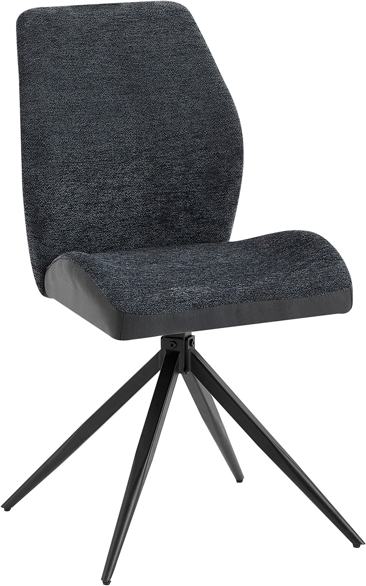 byLIVING Eetkamerstoel Snap 2-delige set met 360 graden draaifunctie, vintage microvezel en boucle stof (set, 2 stuks)