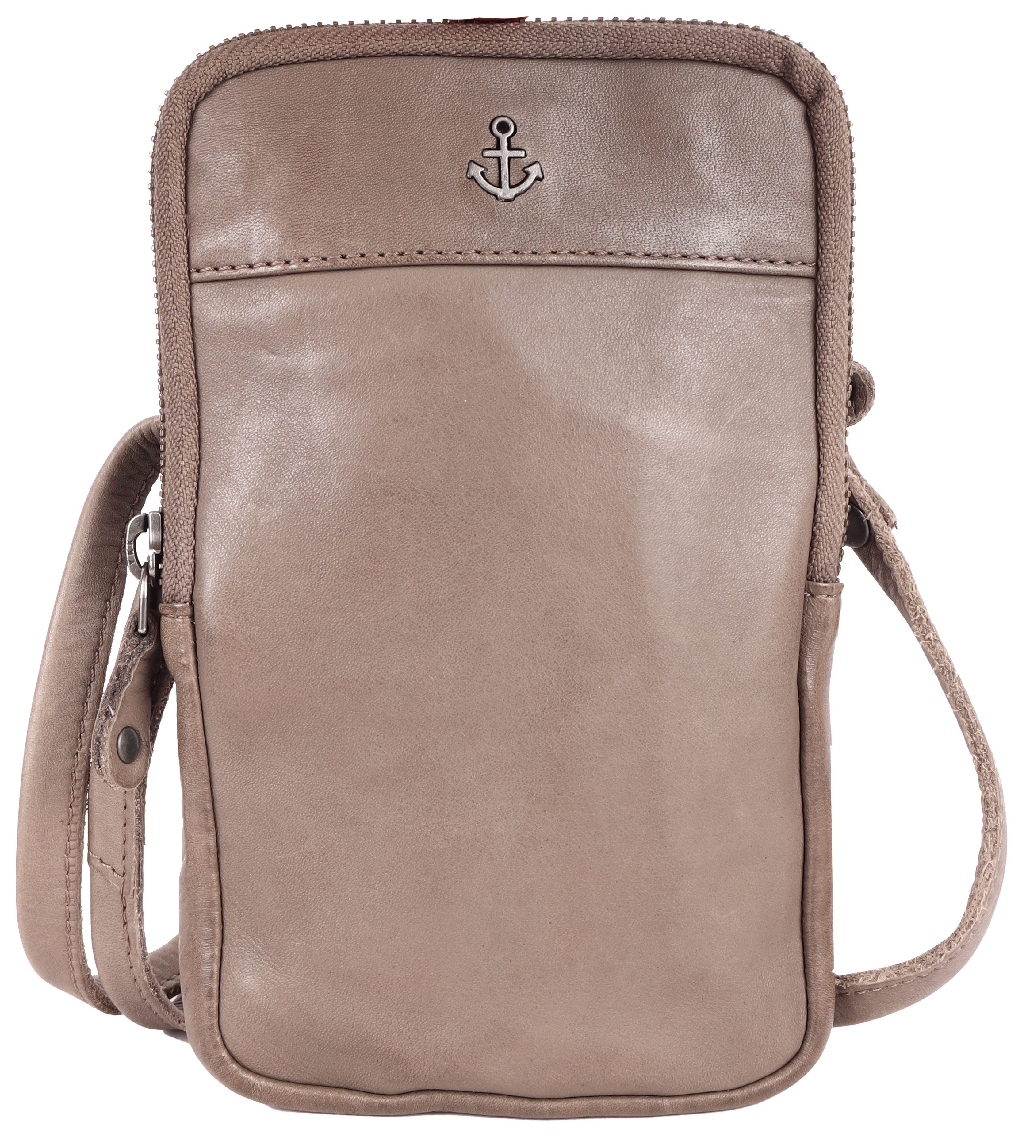 HARBOUR 2nd Mini-bag BENITA van stevig leer met kenmerkende merk-anker-label