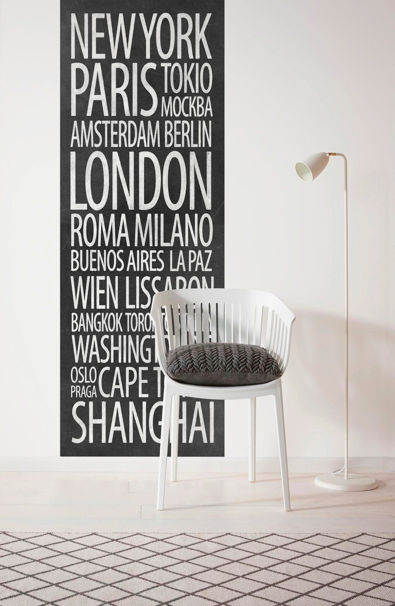 Komar Vliesbehang Digitale print vlies - Jet Set - Afmeting 100 x 280 cm (1 stuk)