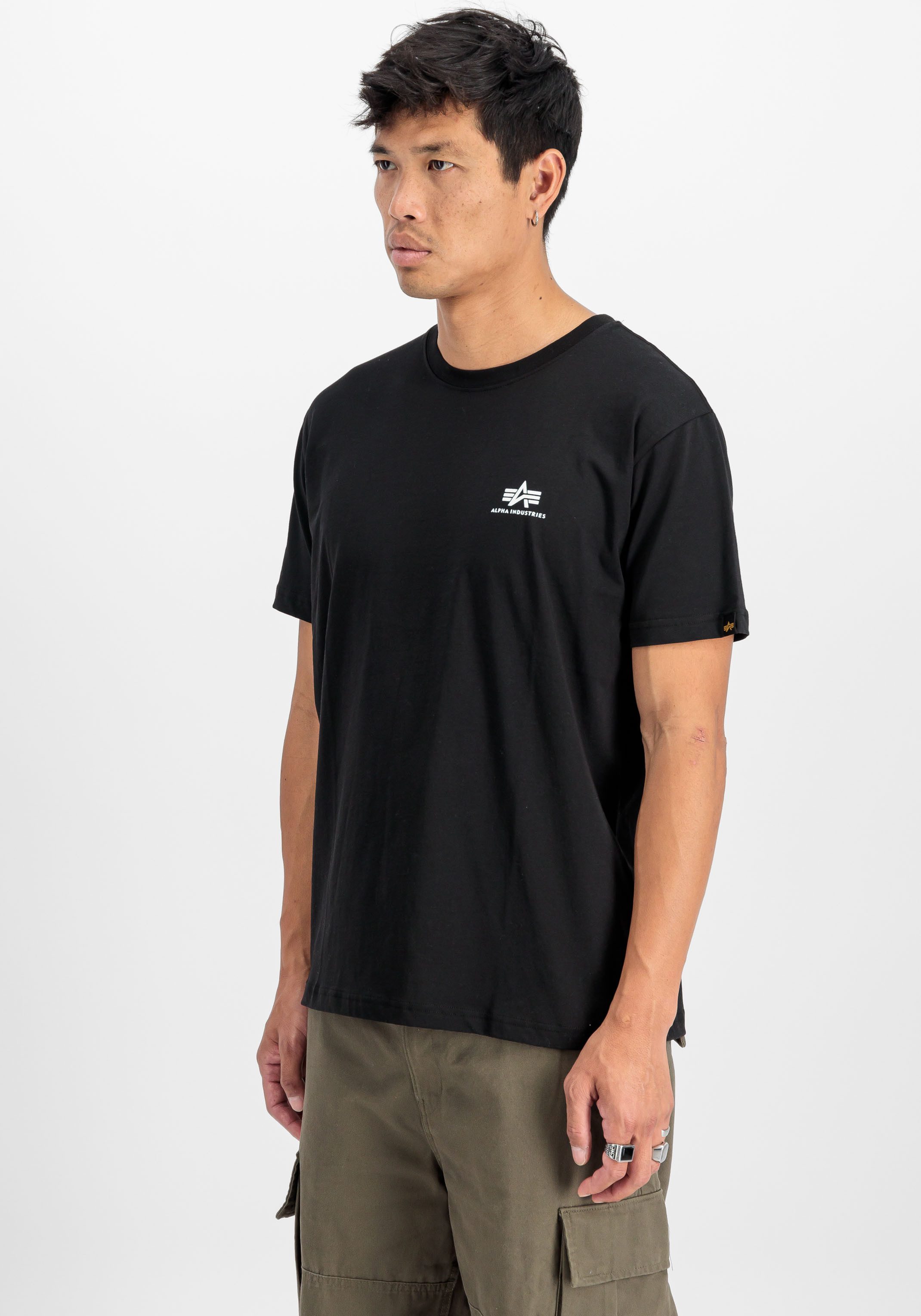 Alpha Industries Shirt met ronde hals Basic T Small Logo 2 Pack (set, 2-delig)