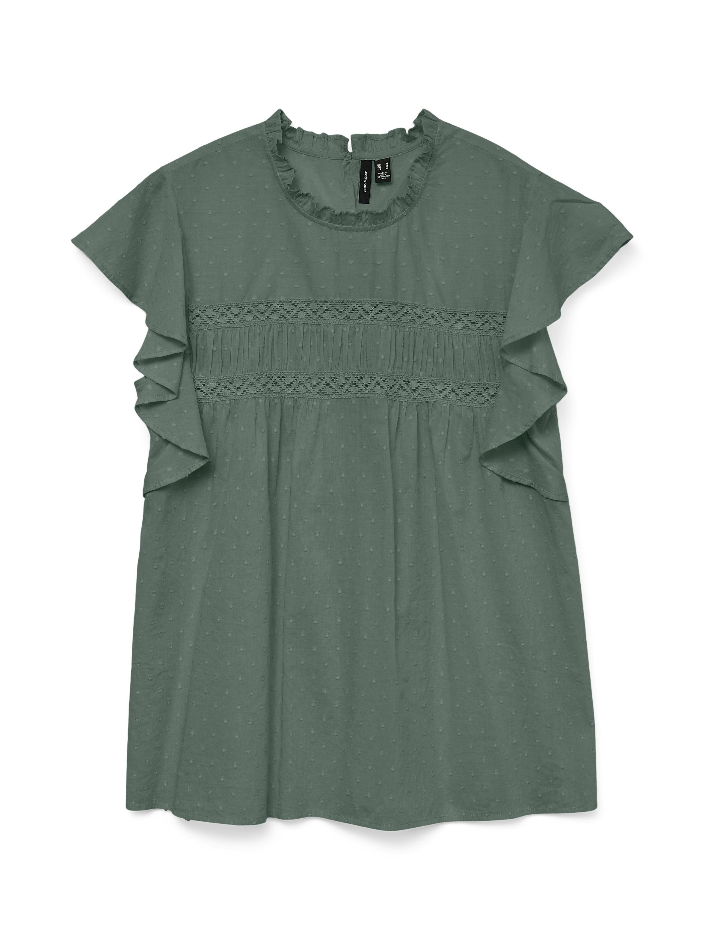 Vero Moda Shirt VMTRINE SL LACE TOP WVN NOOS