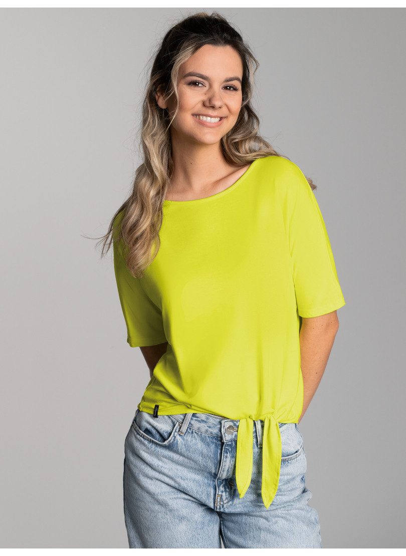 Trigema T-shirt TRIGEMA T-shirt met modieuze knoop (1-delig)