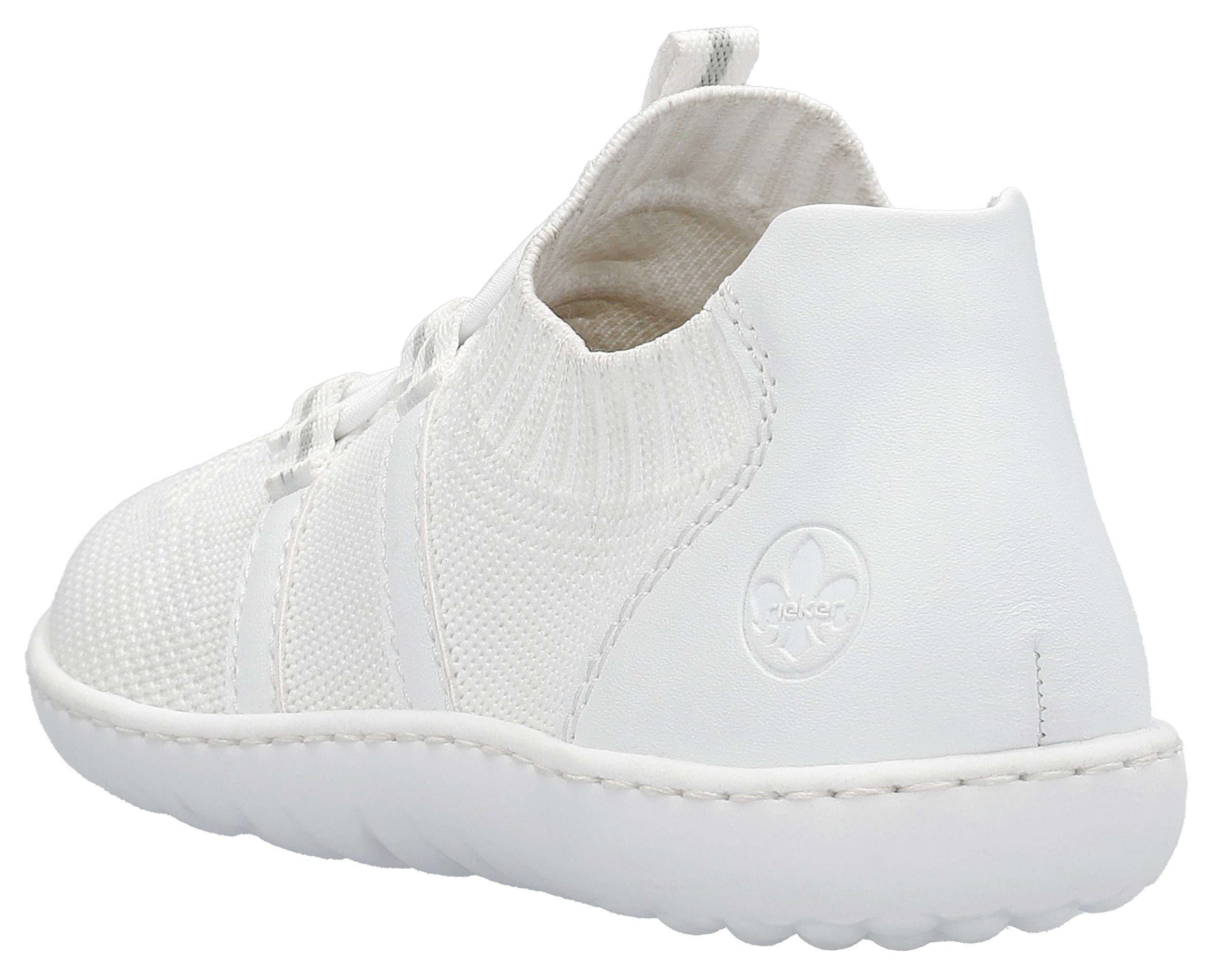 Rieker Slip-on sneakers Barefootschoenen , slipper, vrijetijdsschoen, lage schoen met elastische brei-schaft