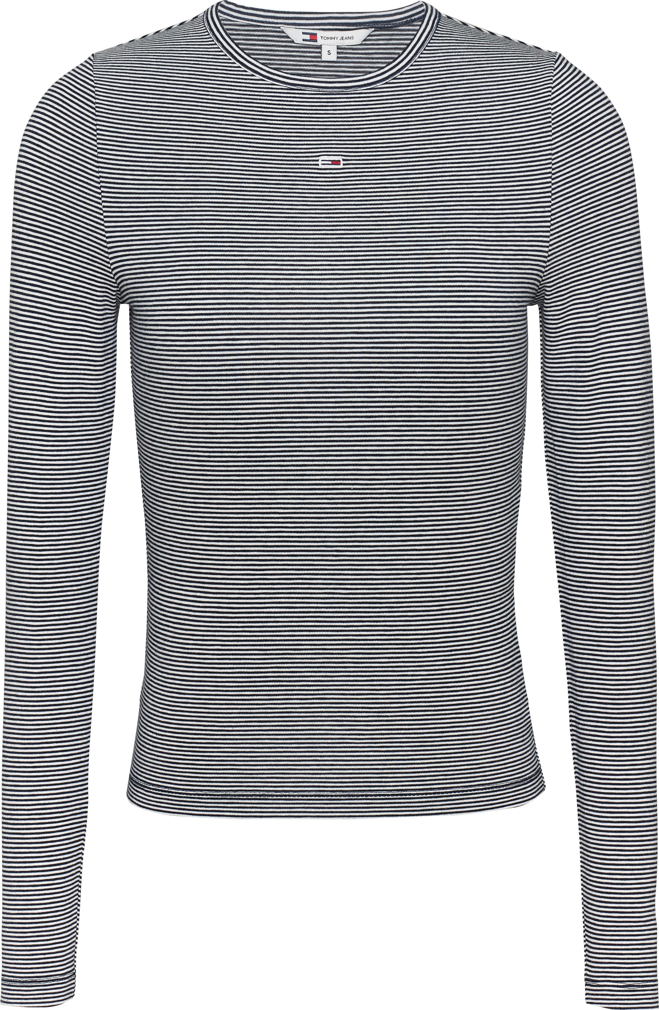 TOMMY JEANS Shirt met lange mouwen TJW SLIM STRIPE ESSENTIAL RIB LS