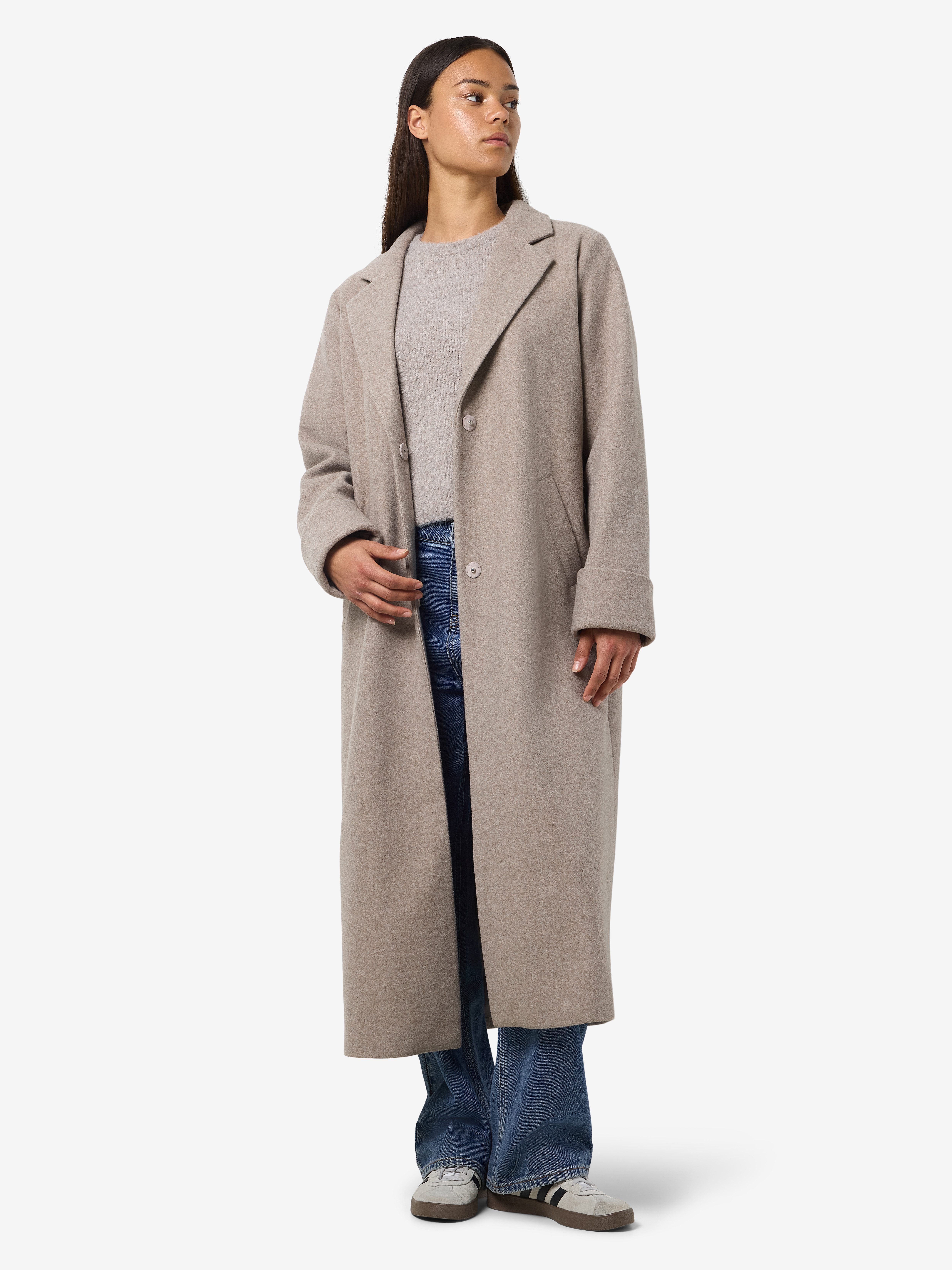 Noisy may Lange jas NMCADDY L/S LONG COAT FWD NOOS