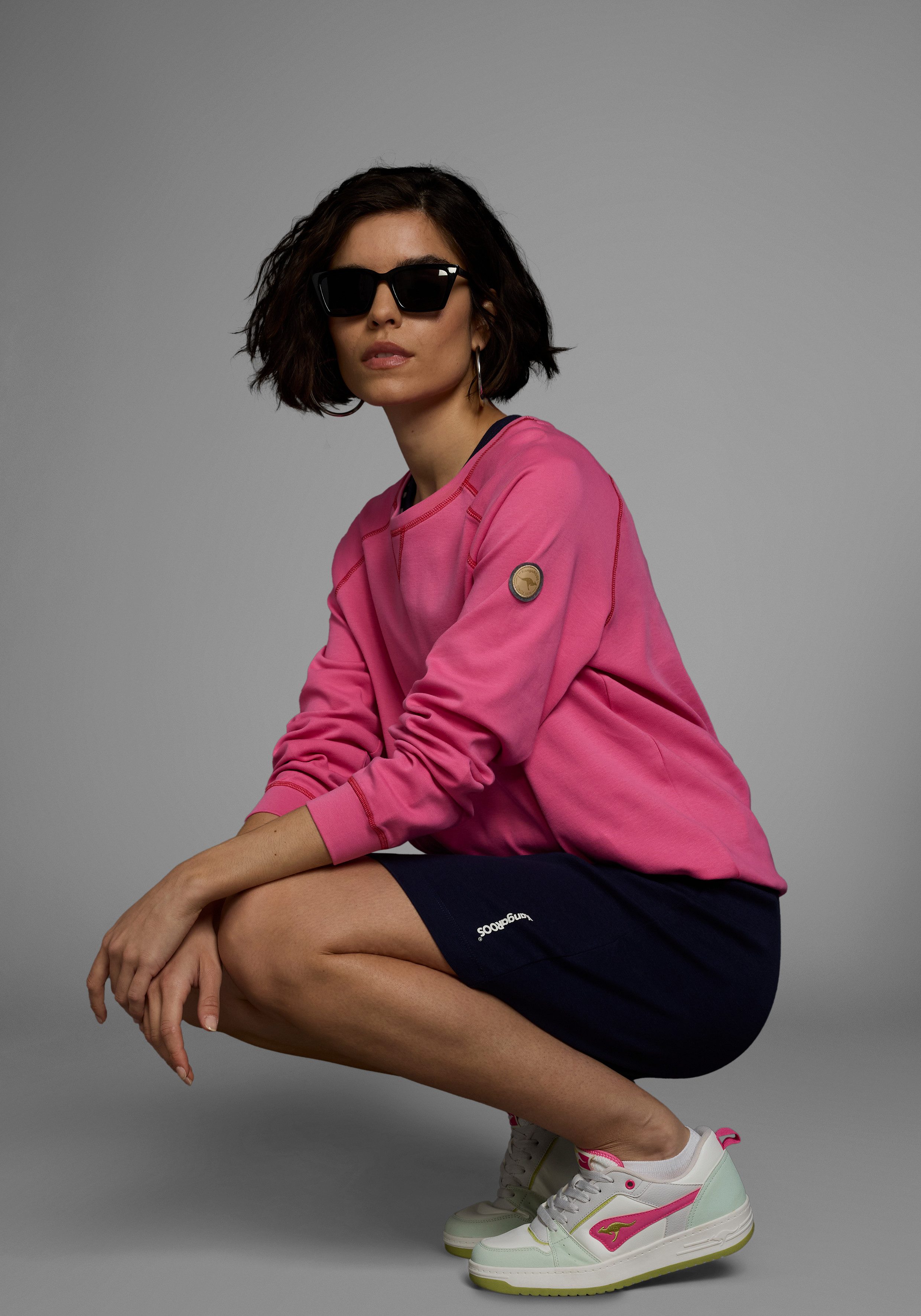 KangaROOS Zomerjurk van ribstof, mini-lengte