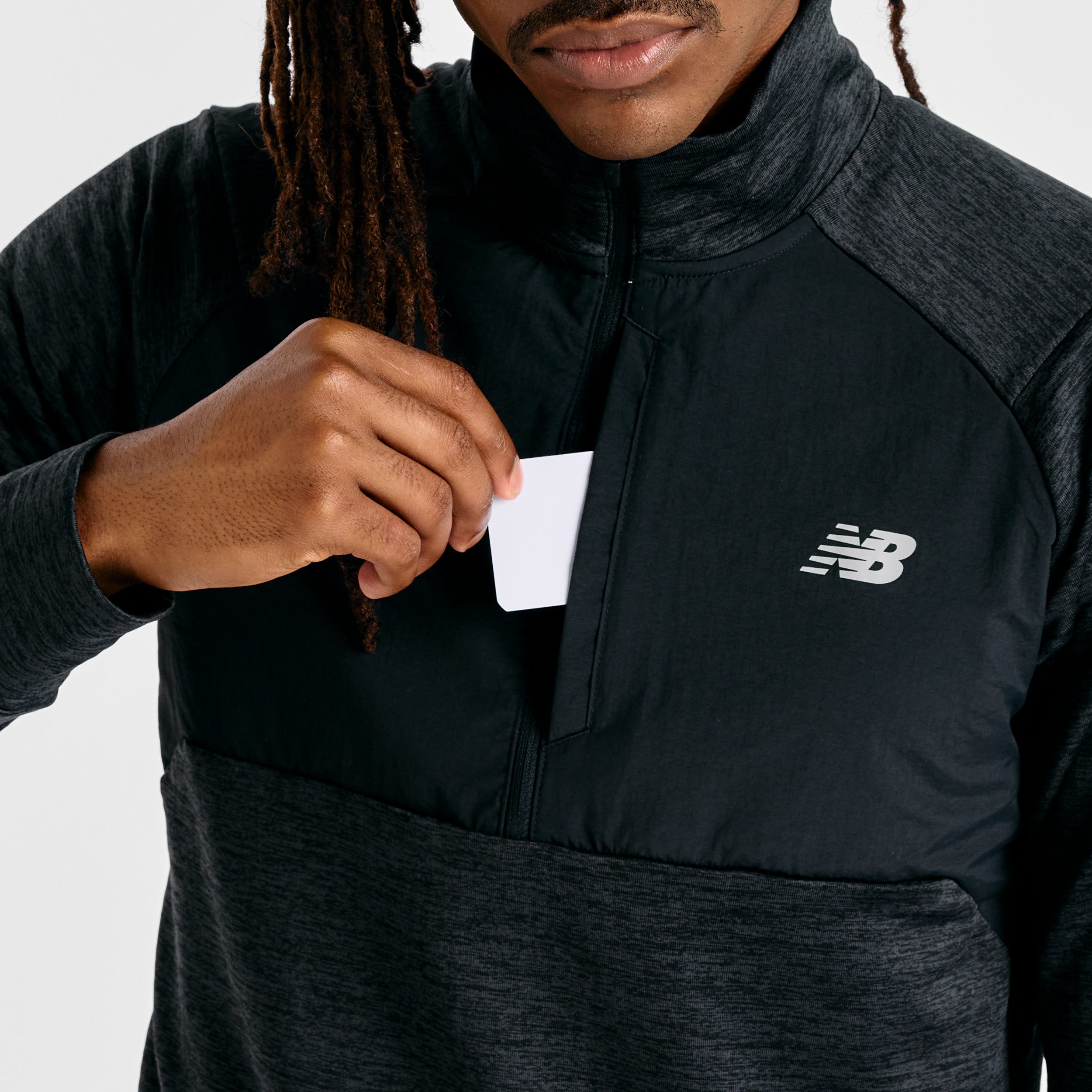 New Balance Functioneel shirt Athletics Heat Grid 1/2 Zip