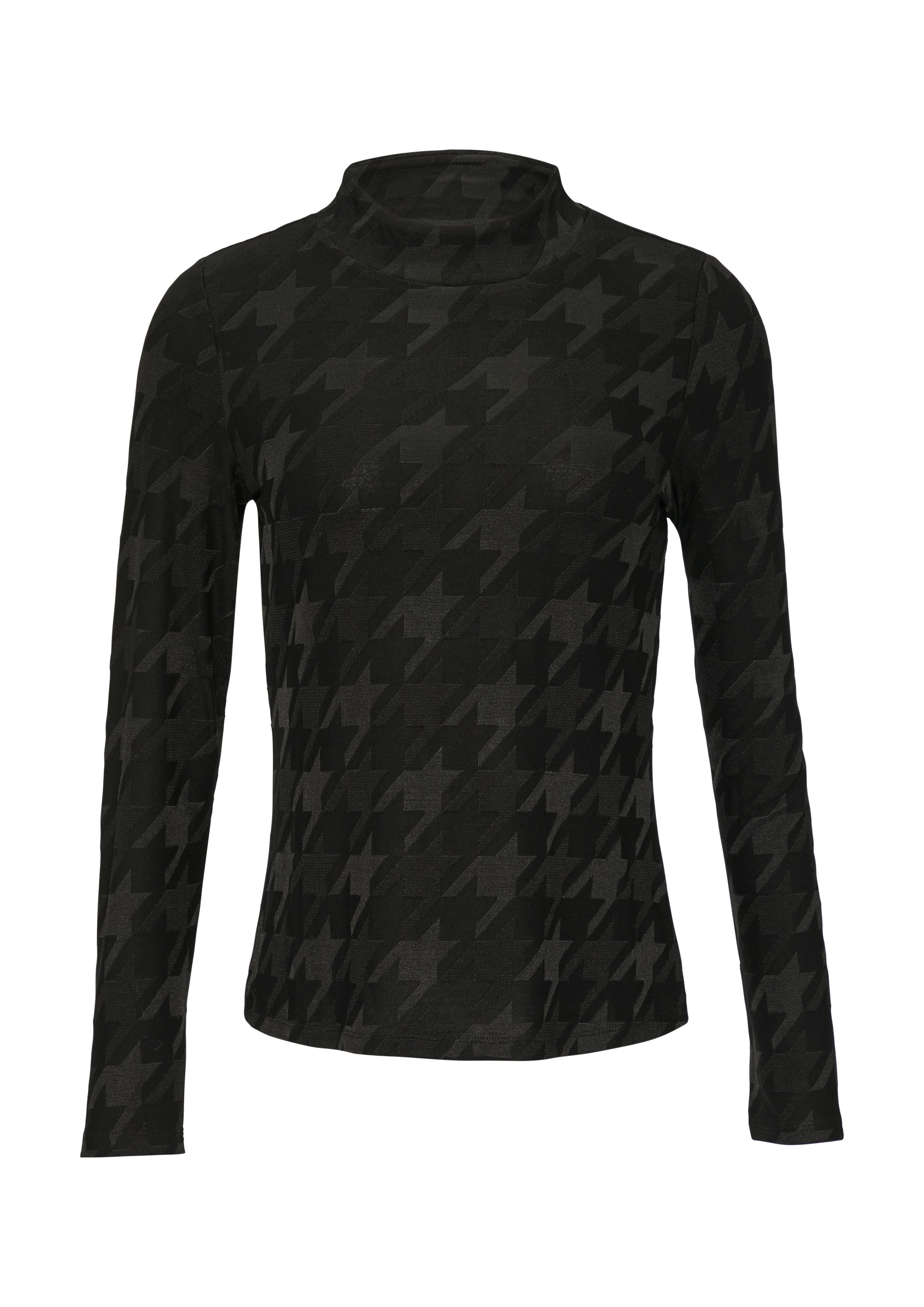 s.Oliver BLACK LABEL Shirt met lange mouwen met structuurpatroon
