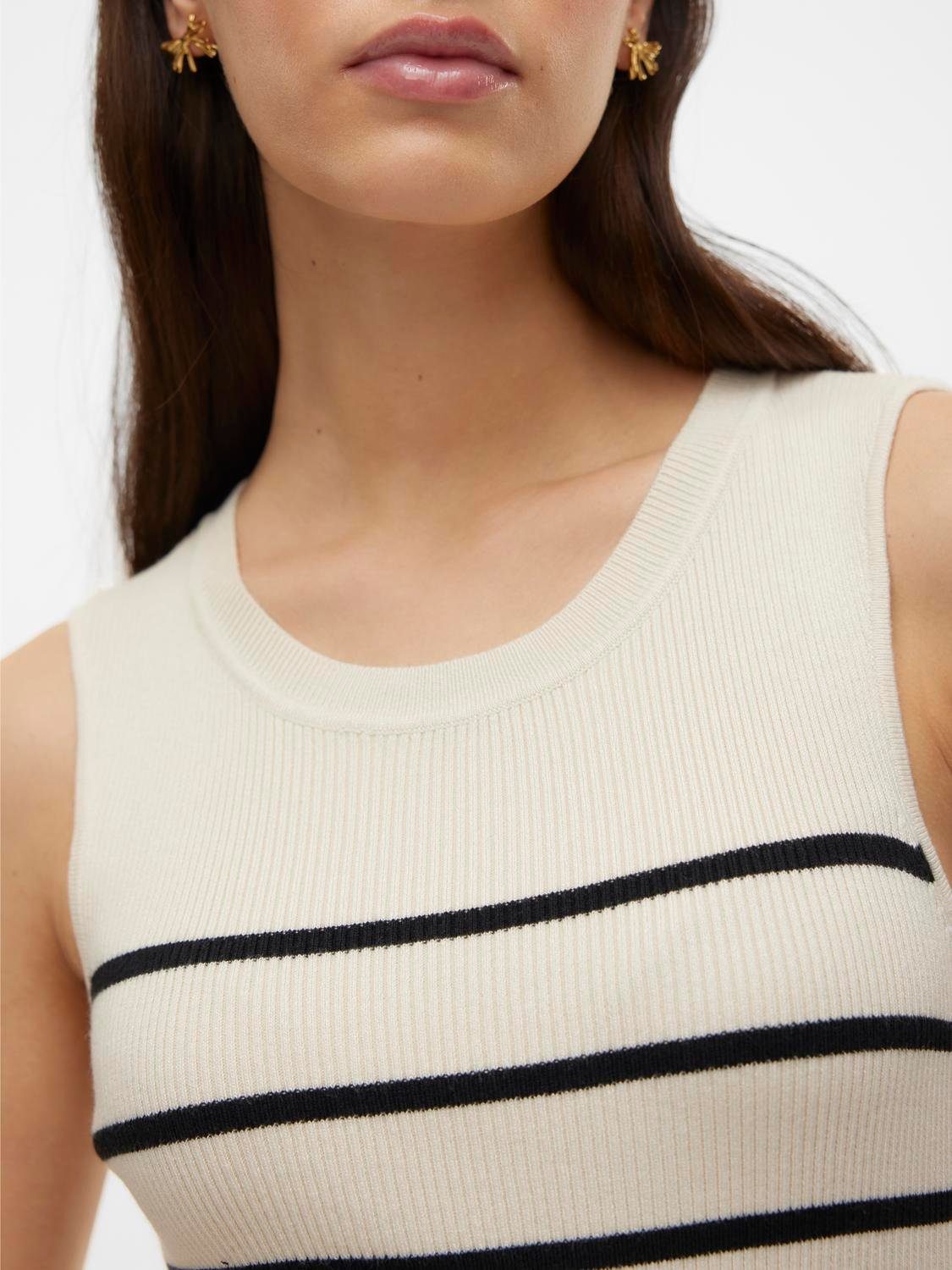 Vero Moda Maxi-jurk VMGIZELLE SL O-NECK BLK DRESS GA NOOS