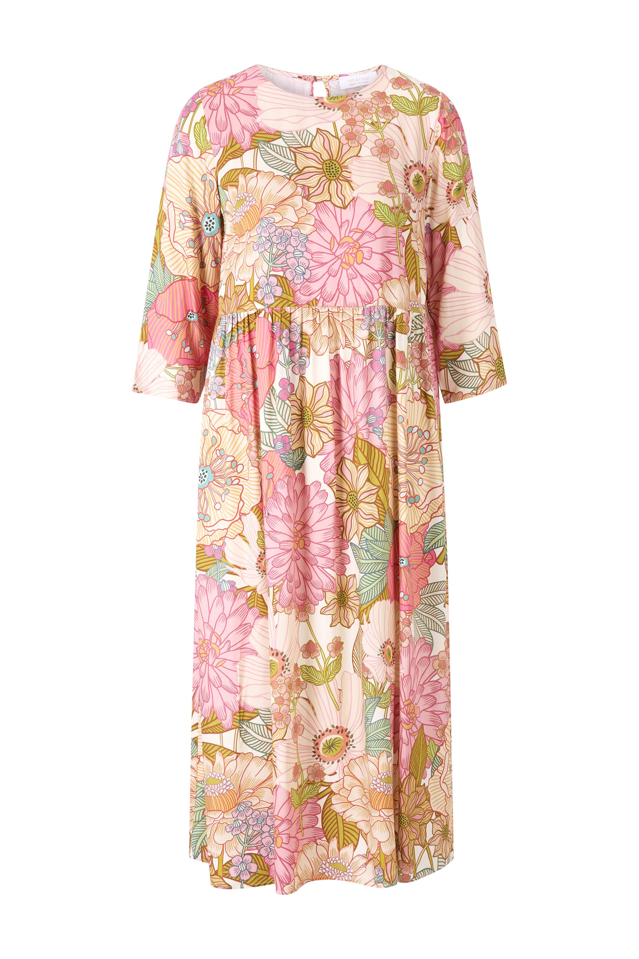 Rich & Royal Midi-jurk Met een ronde hals