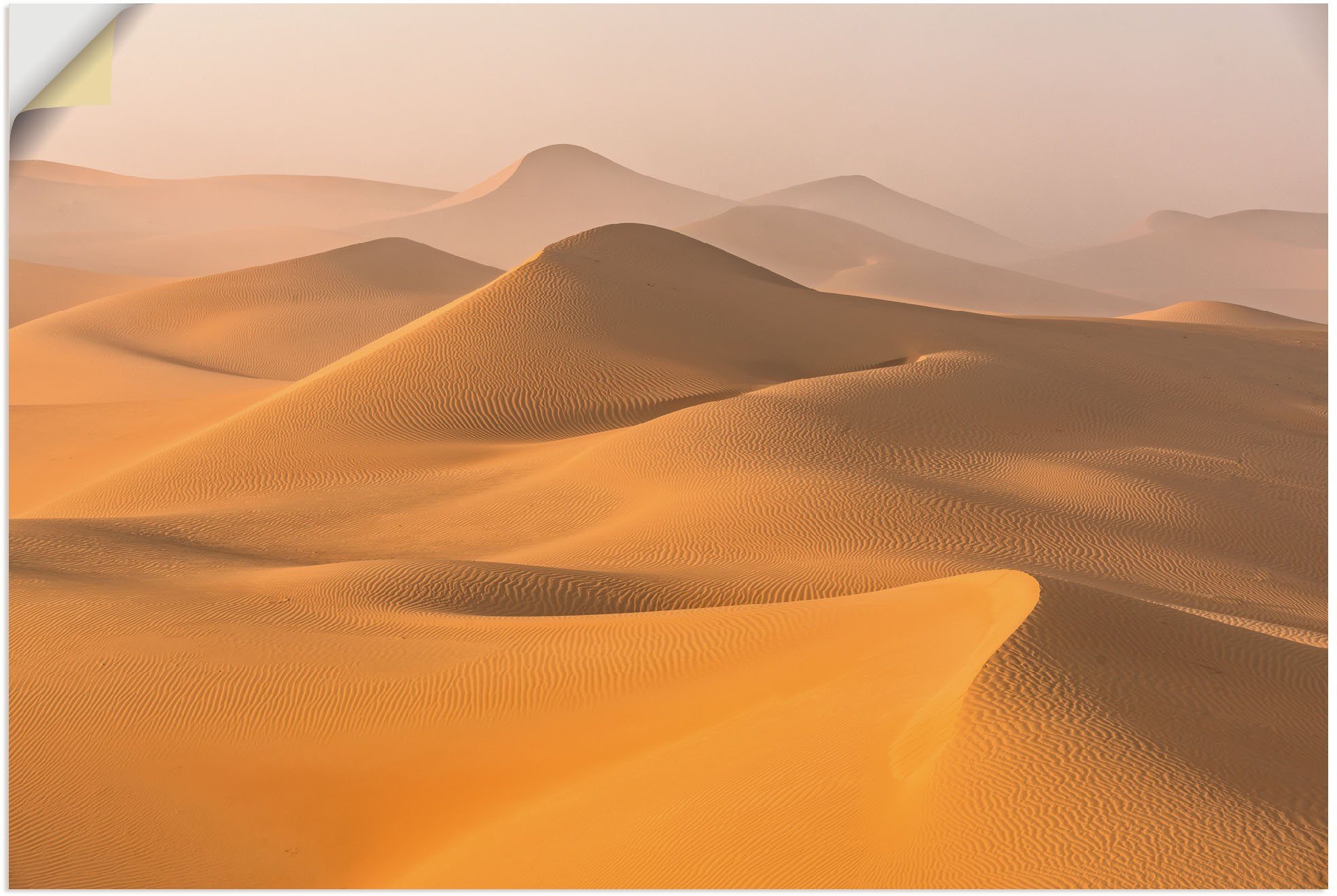 Artland Artprint Nebel in der Rub al Khali Wüste in vele afmetingen & productsoorten - artprint van aluminium / artprint voor buiten, artprint op linnen, poster, muursticker / wand