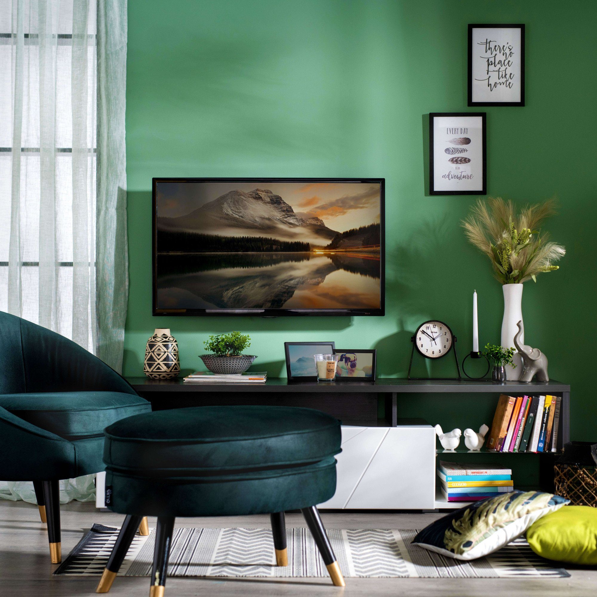 INOSIGN Tv-meubel Arctic TV-Board TV-kast, Br. 170 cm, met en zonder LED-verlichting, front met frezing