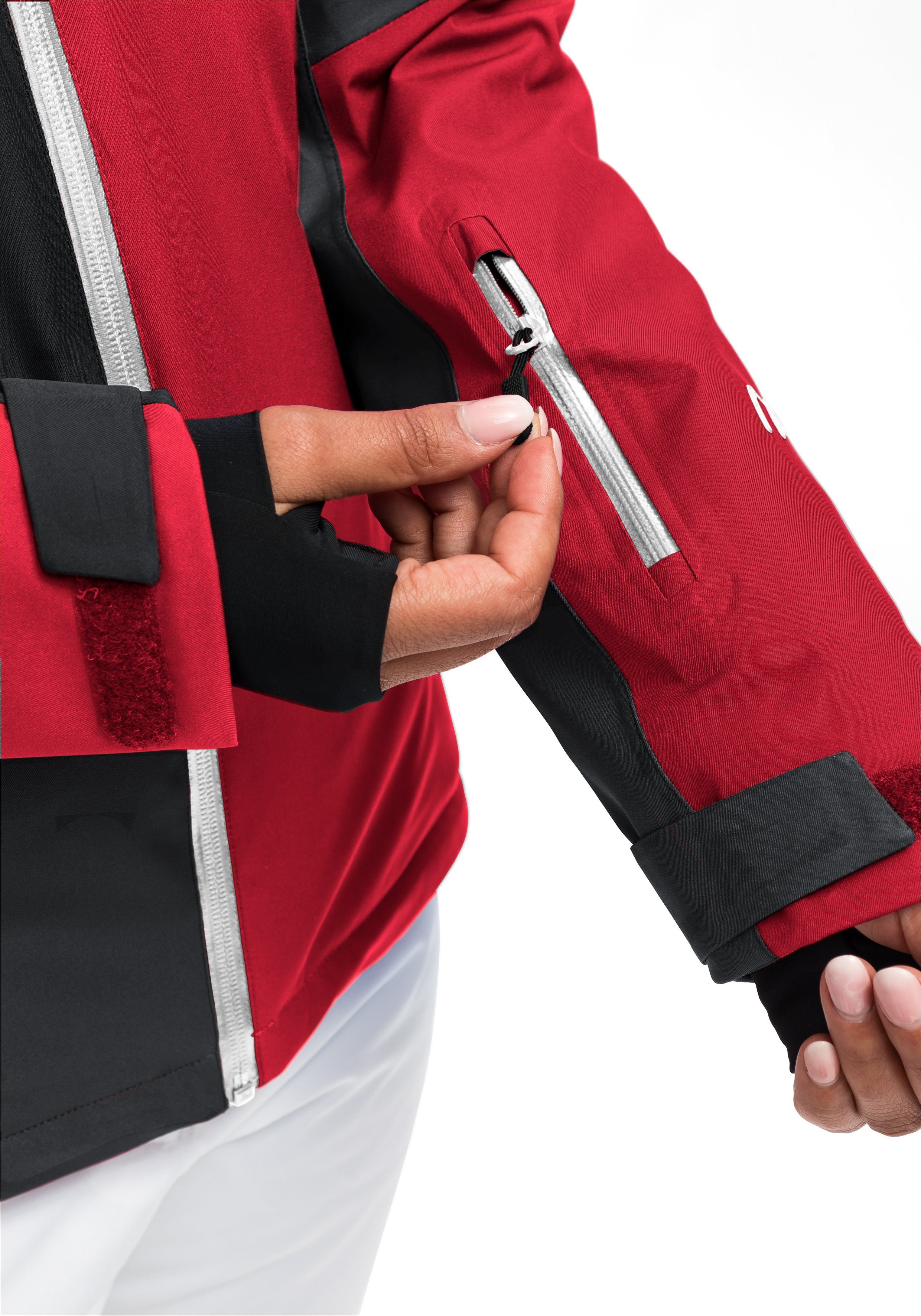 Maier Sports Ski-jack Nuria Dames winterjas, wind- en waterdicht, 3 ritszakken, regular fit
