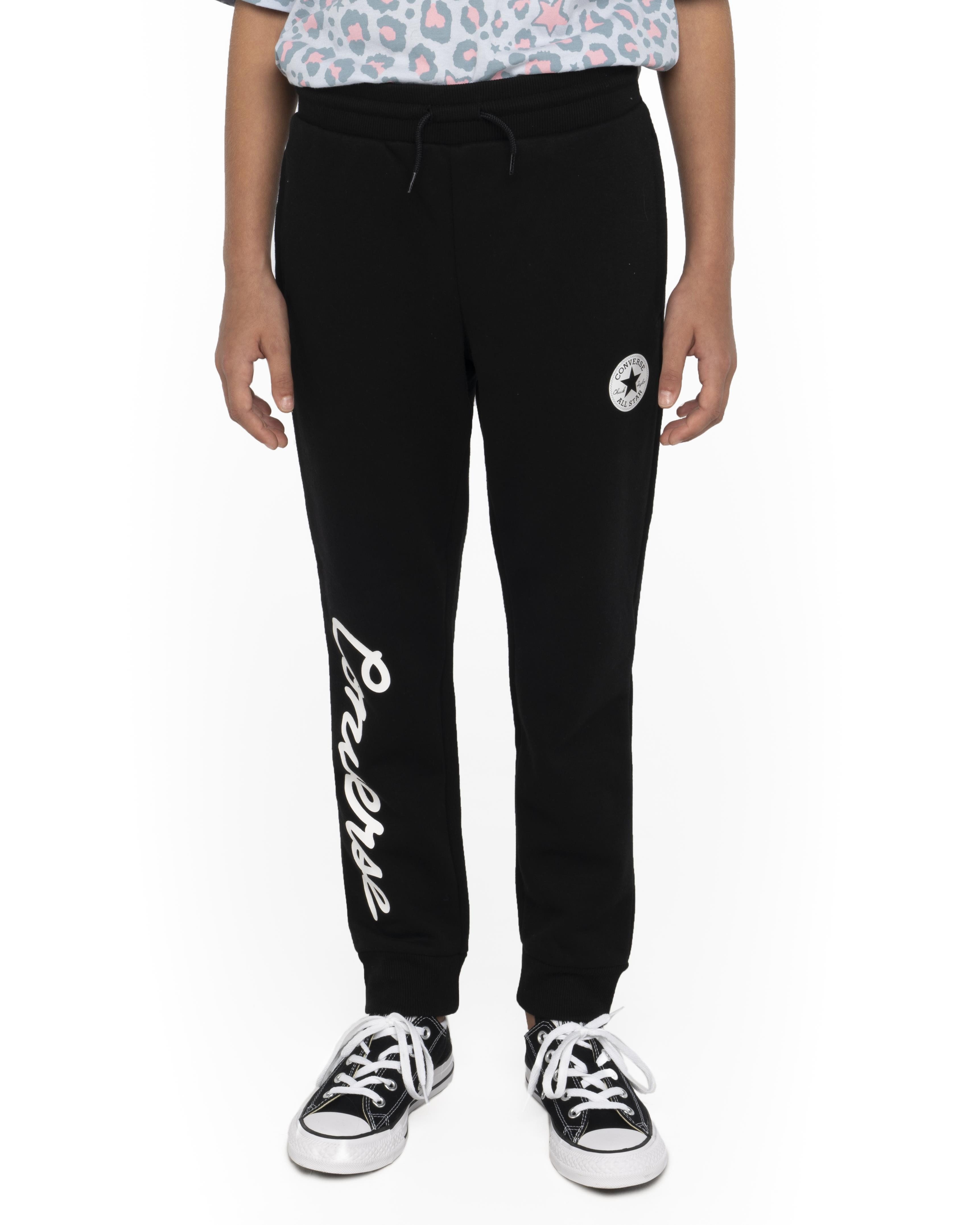Converse Joggingbroek CNVG SIG CHUCK PATCH JOGGER (1-delig) meisjes joggingbroeken maat 122 (7) zwart