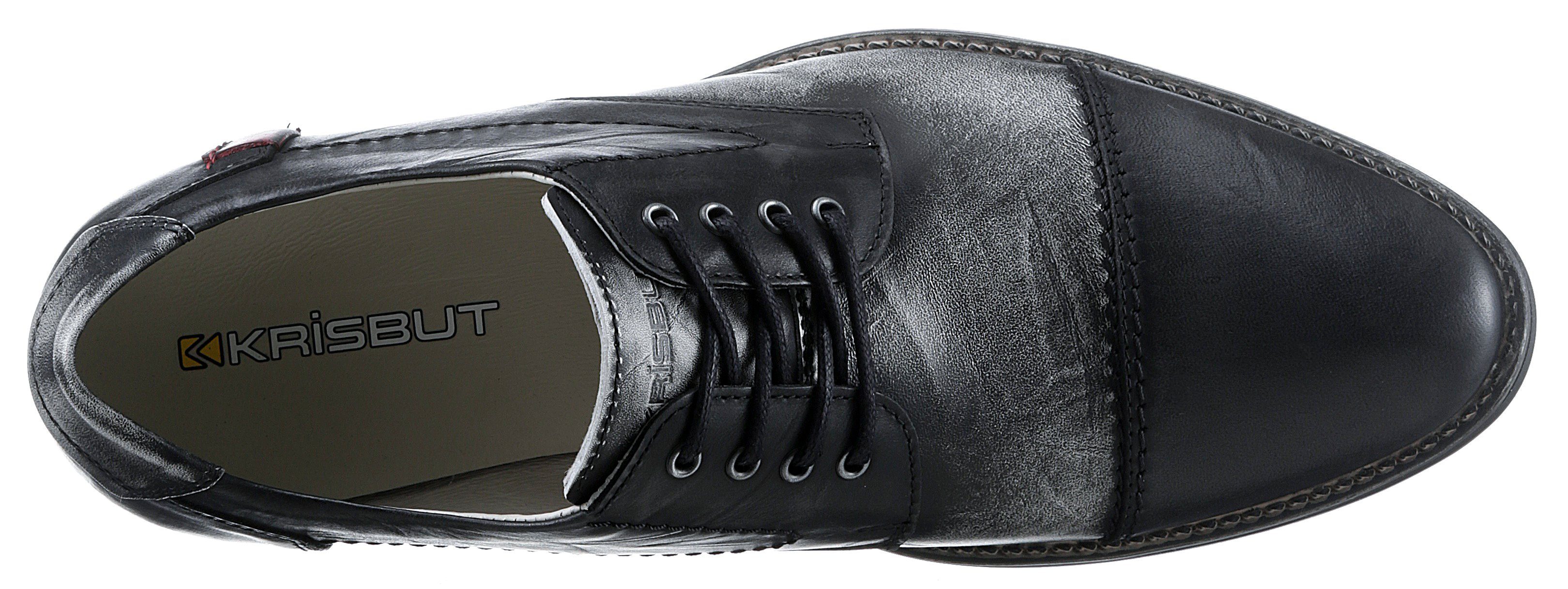 KRISBUT Veterschoenen met gepolsterde binnenzool, vrijetijdsschoen, lage schoen, veterschoen