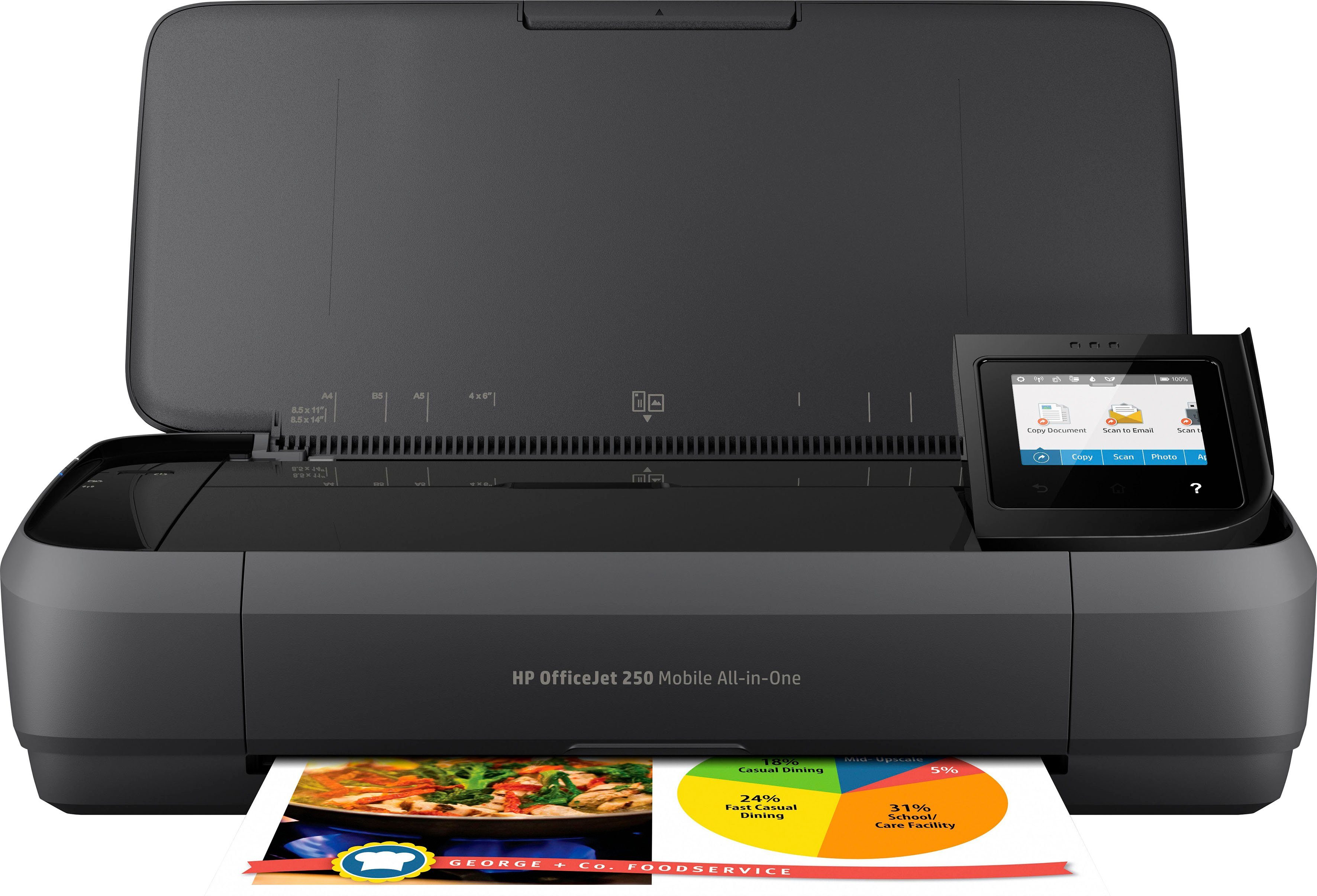 HP Mobiele printer OfficeJet 250 Mobiler All-in-One-Printer