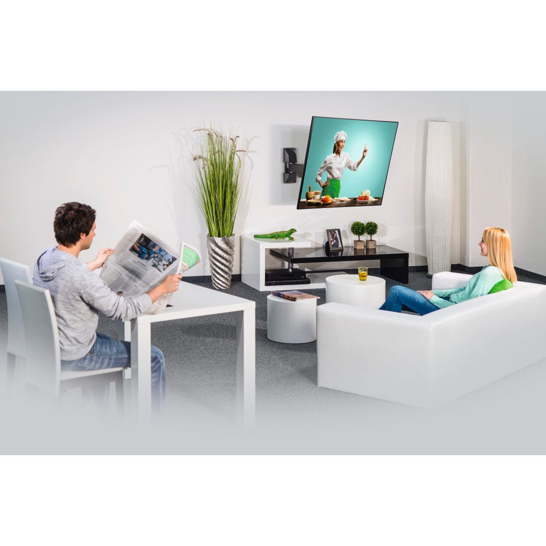Hama Tv-wandhouder Wandbeugel (kantelbaar, draaibaar, 32"- 65", VESA 400x400)