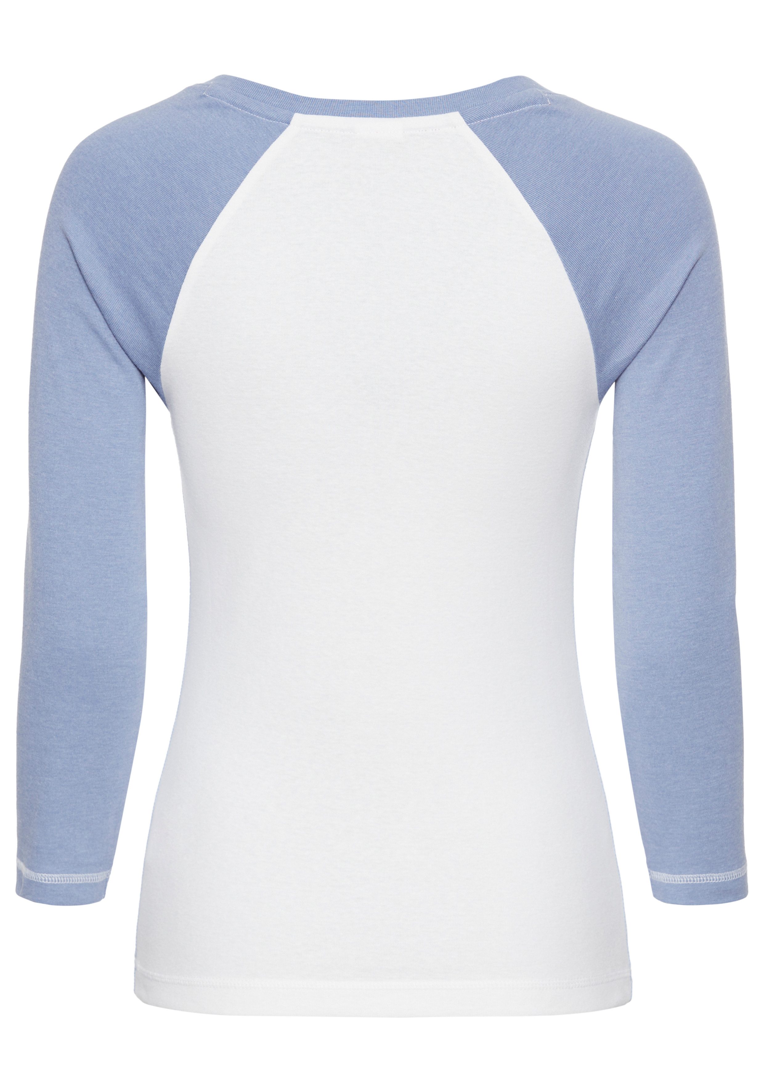 KangaROOS Shirt met 3/4 mouwen College-shirt met frontprint