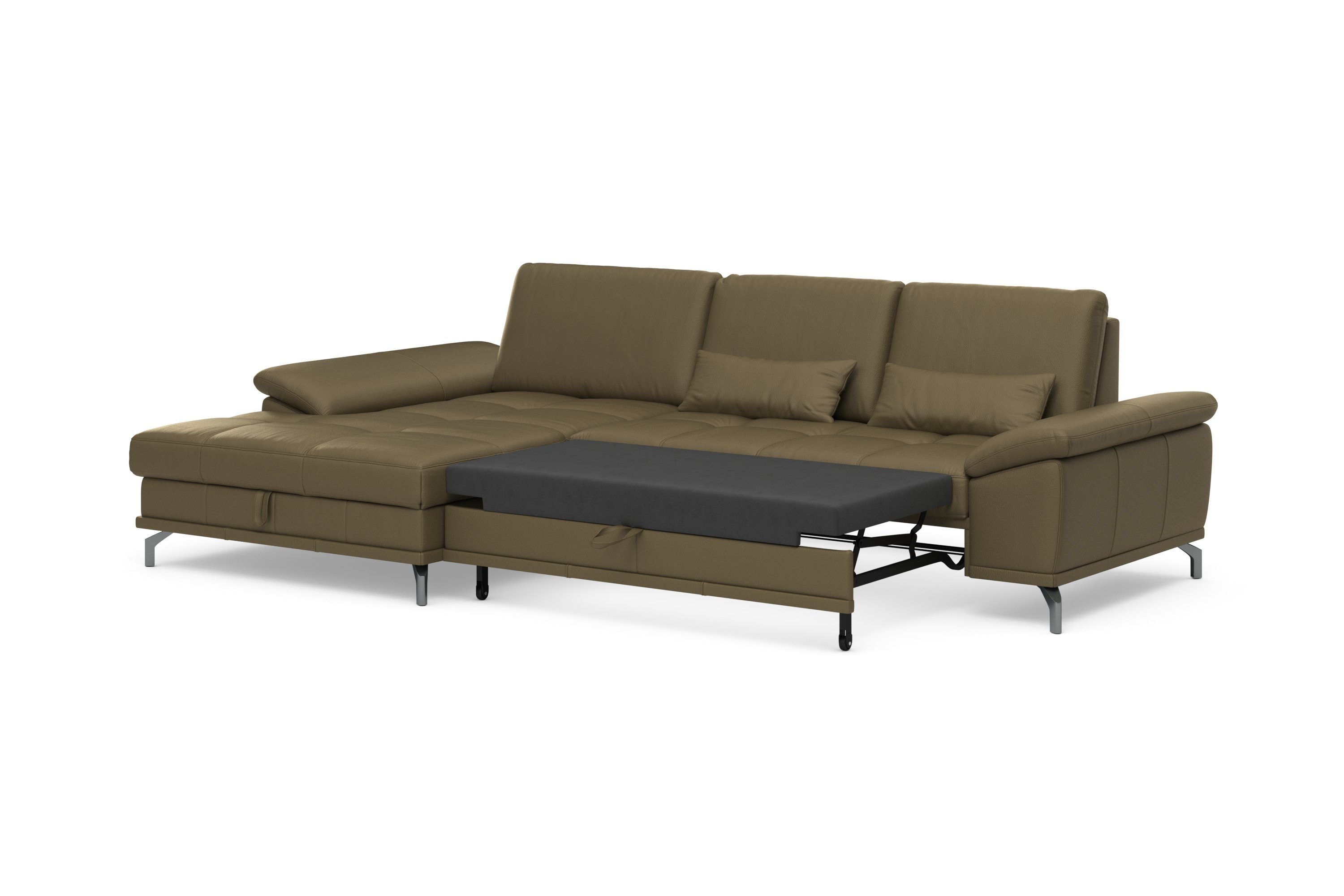Places of Style Hoekbank Costello L-vorm, met zitdiepteverstelling, armleuningverstelling en