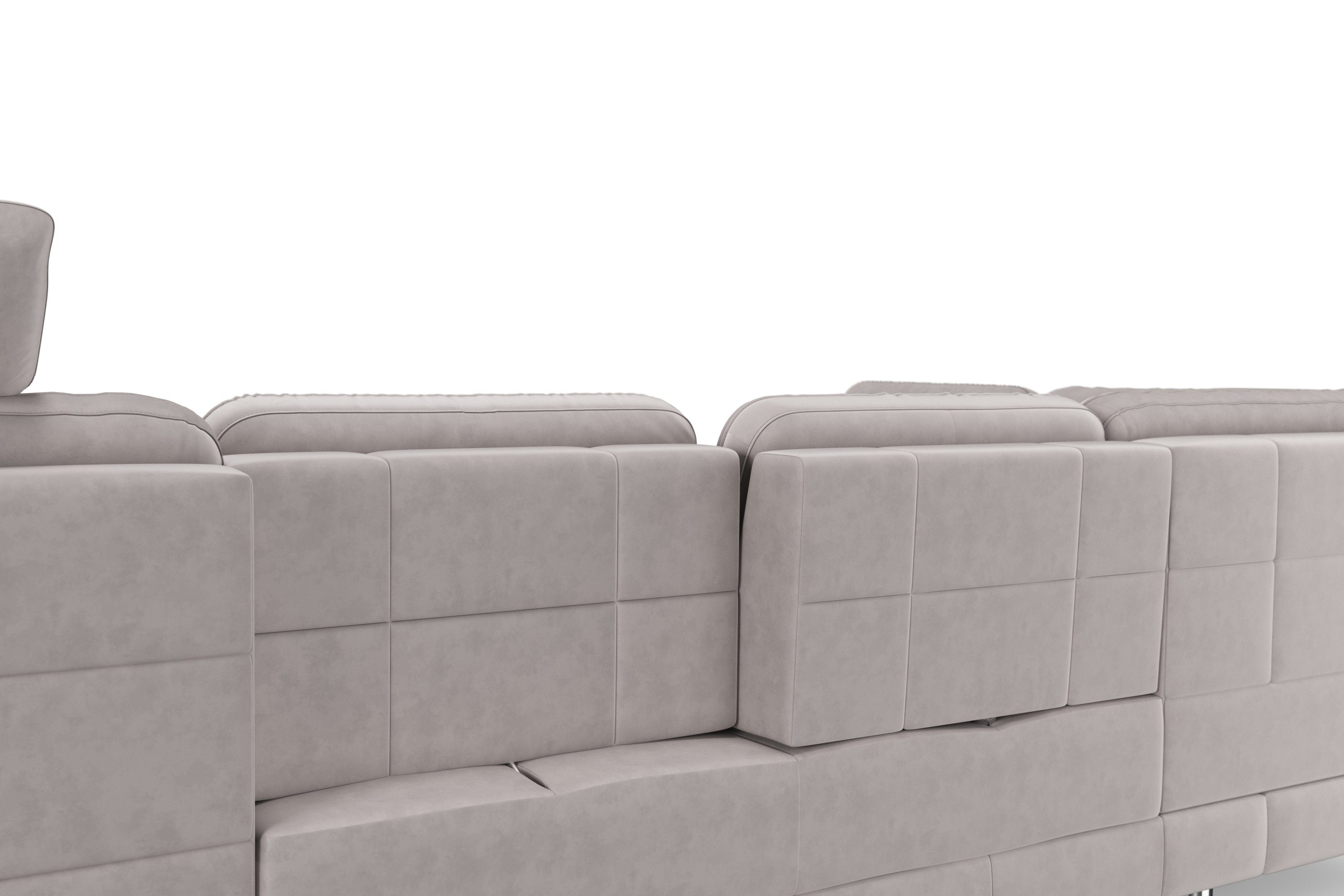 sit&more Zithoek Bendigo U-vorm inclusief zitdiepteverstelling, bodemvrijheid 12 cm, in 2 pootkleuren