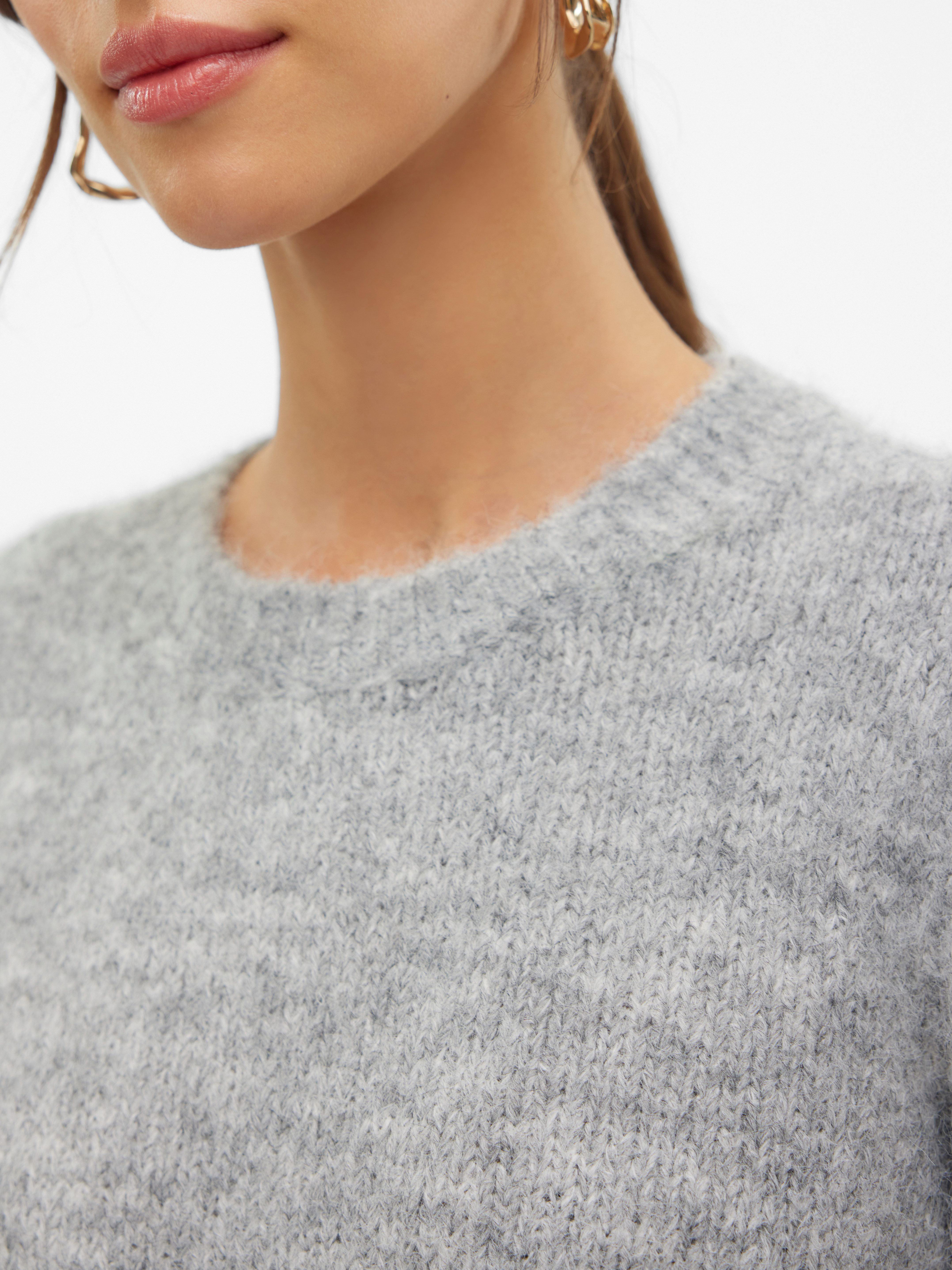 Vero Moda Gebreide trui VMNOVAH LS O-NECK PULLOVER GA NOOS
