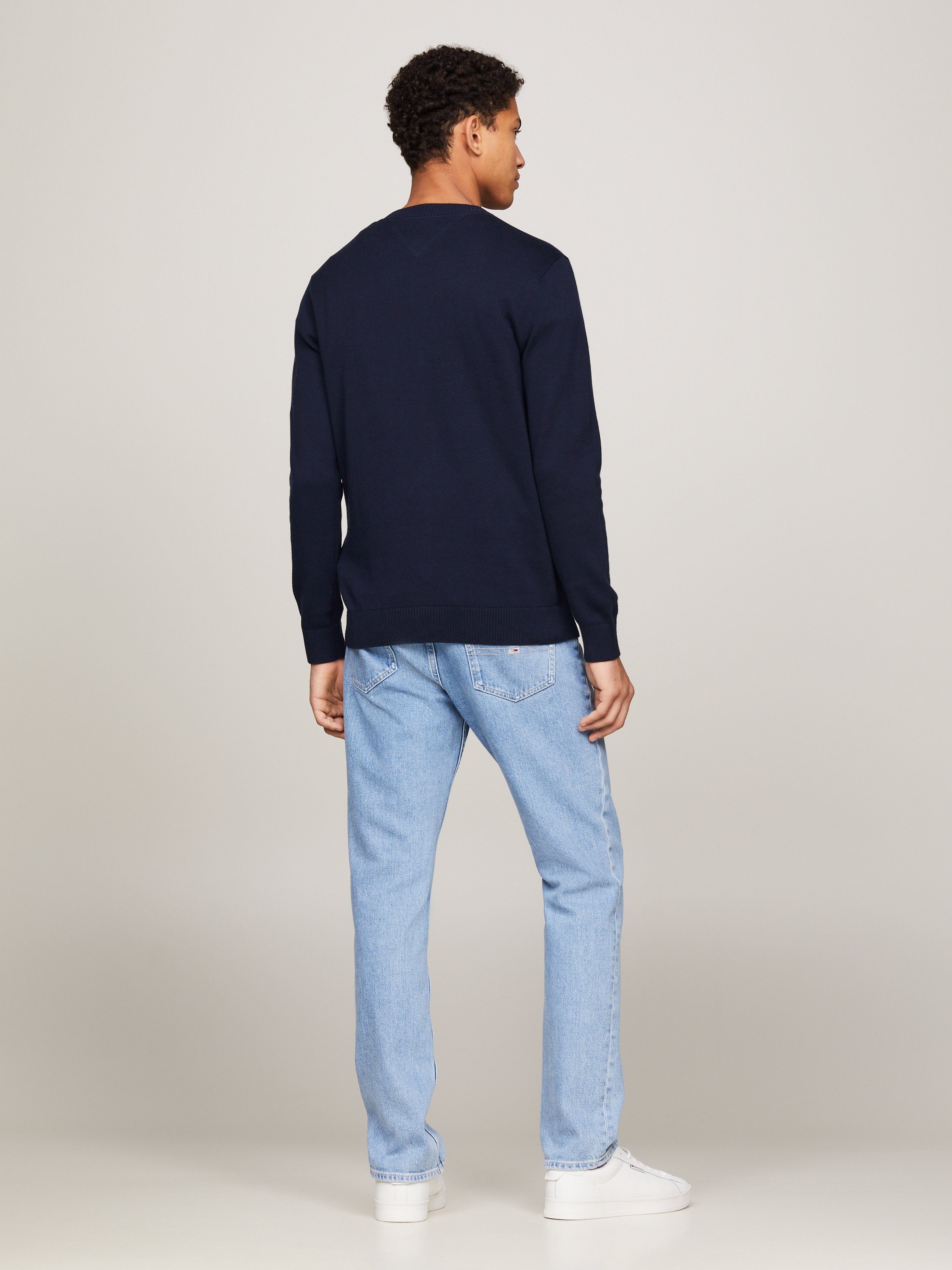 TOMMY JEANS Trui met ronde hals TJM SLIM ESSENTIAL LIGHT SWEATER
