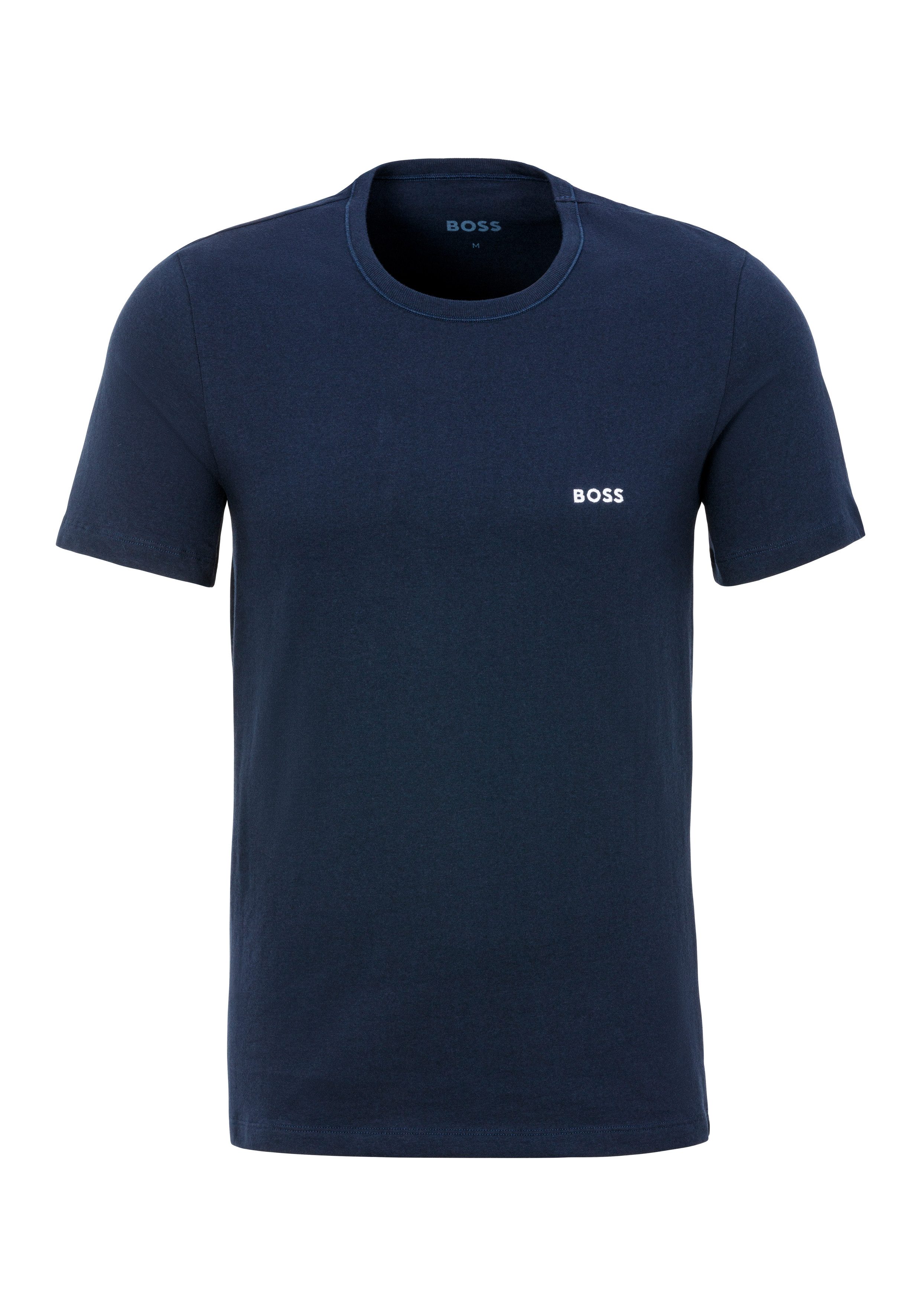 BOSS T-shirt TShirtRN 3P Classic met boss borduurwerk (set, 3-delig)