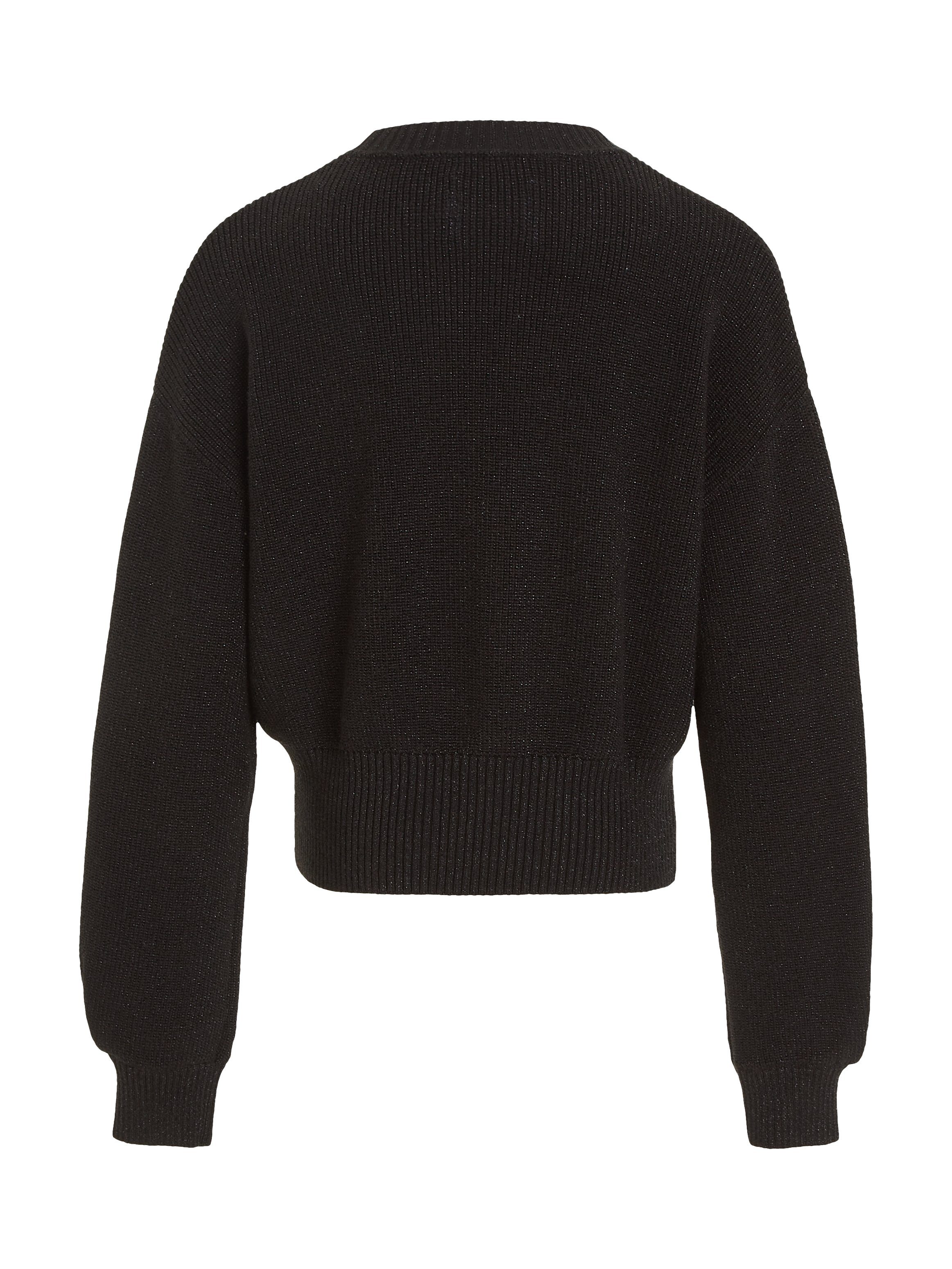 Calvin Klein Trui met ronde hals FESTIVE LUREX SWEATER voor kinderen tot 16 jaar
