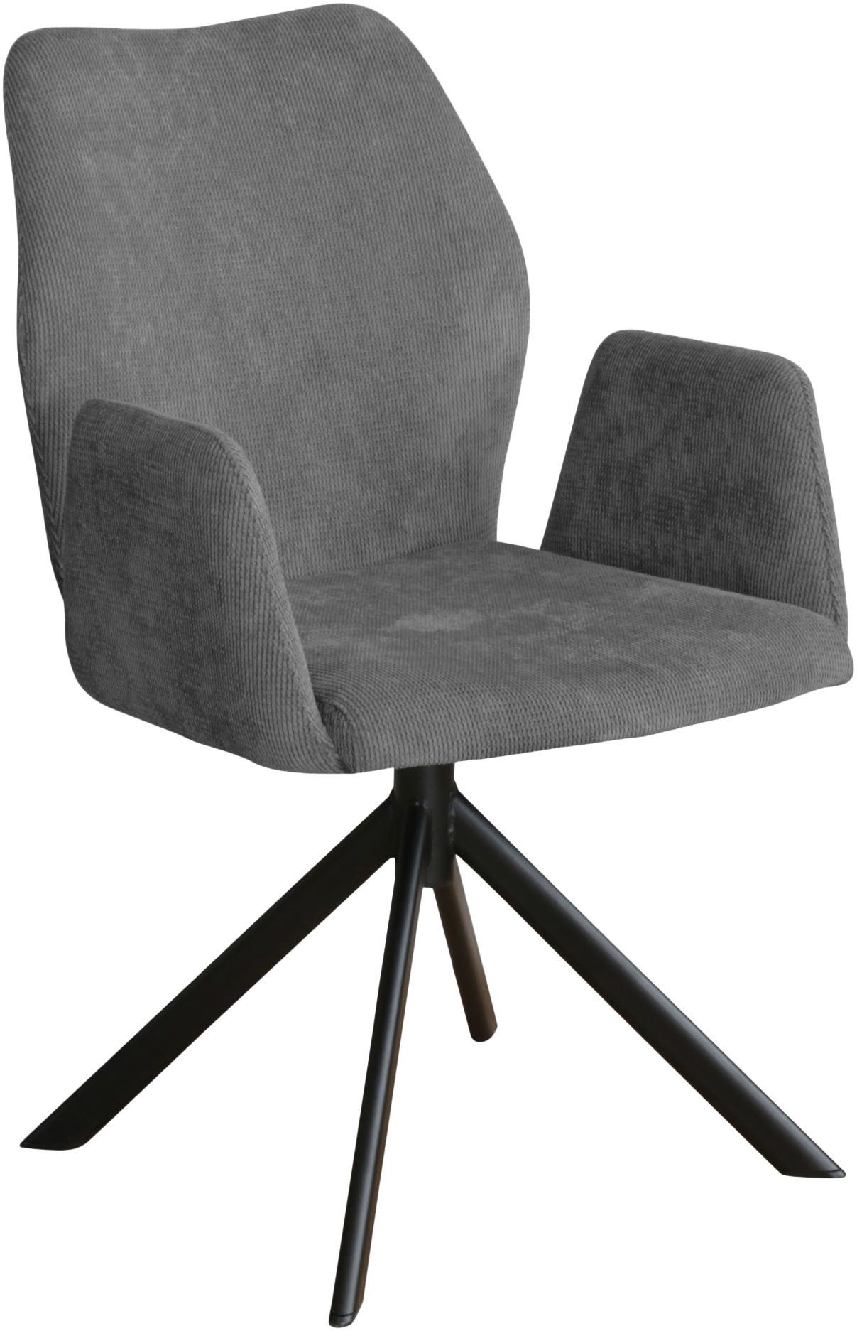 Home affaire Stoel met armleuningen Hacienda moderne cordbekleding (set)