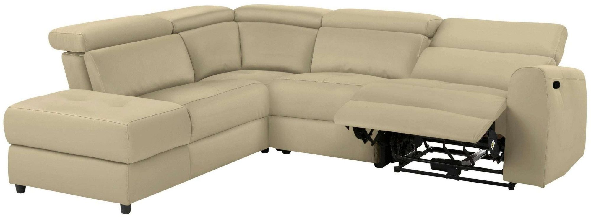 Home affaire Hoekbank Sentrano, L-vorm, 273 cm, man. of electr. relaxfunctie en usb/kopverstelling