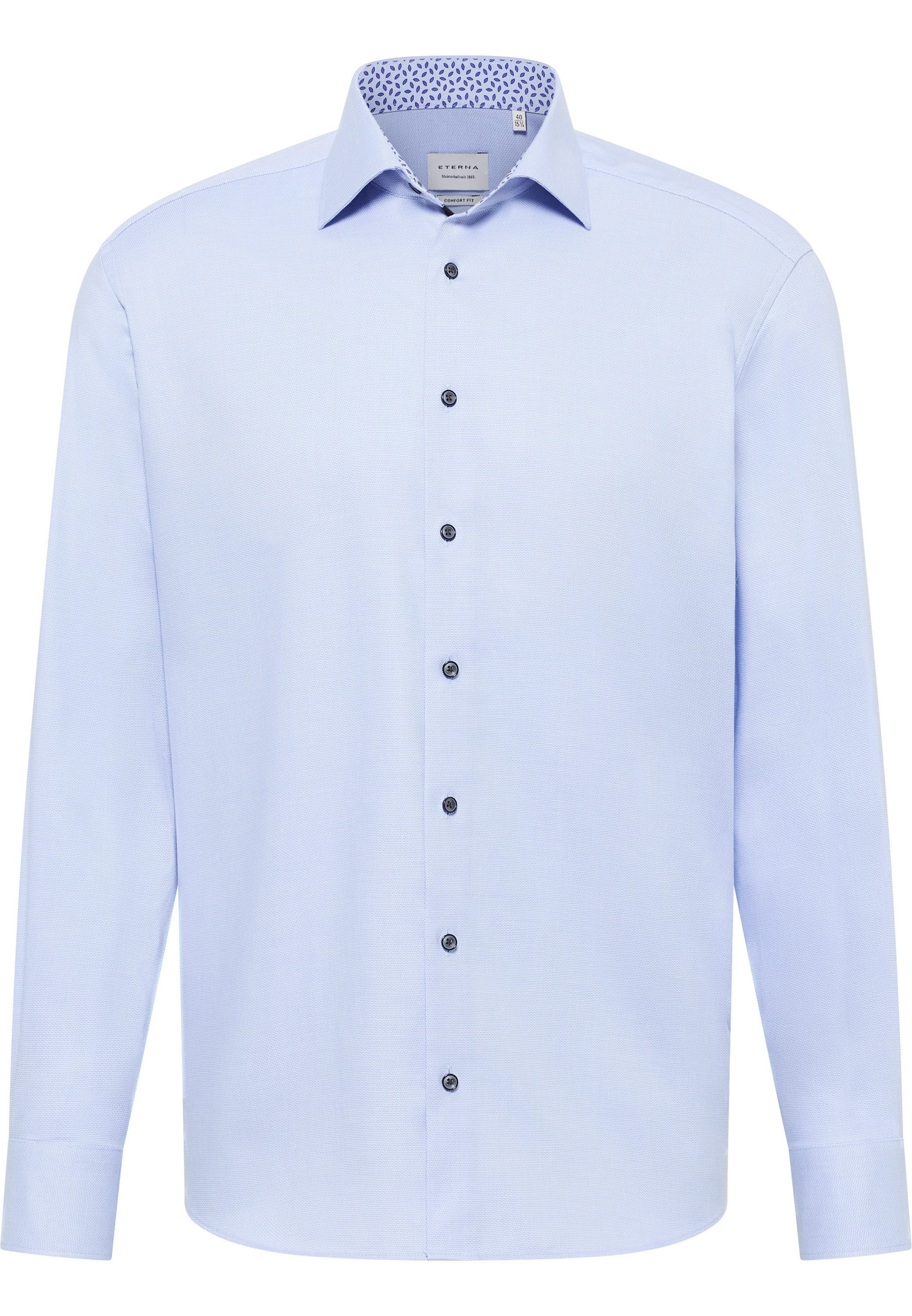 Eterna Overhemd met lange mouwen Comfort fit NON IRON (strijkvrij)